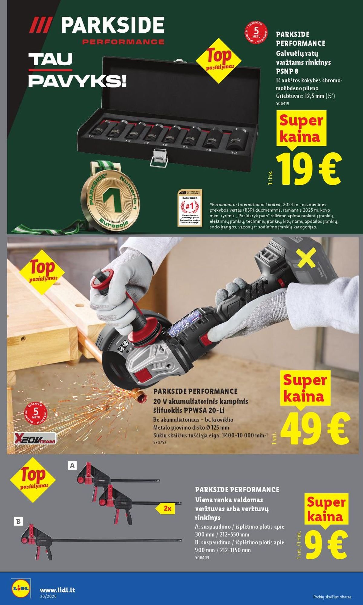 LIDL - Ne maisto prekių pasiūlymai (2026 05 11 - 2026 05 17)