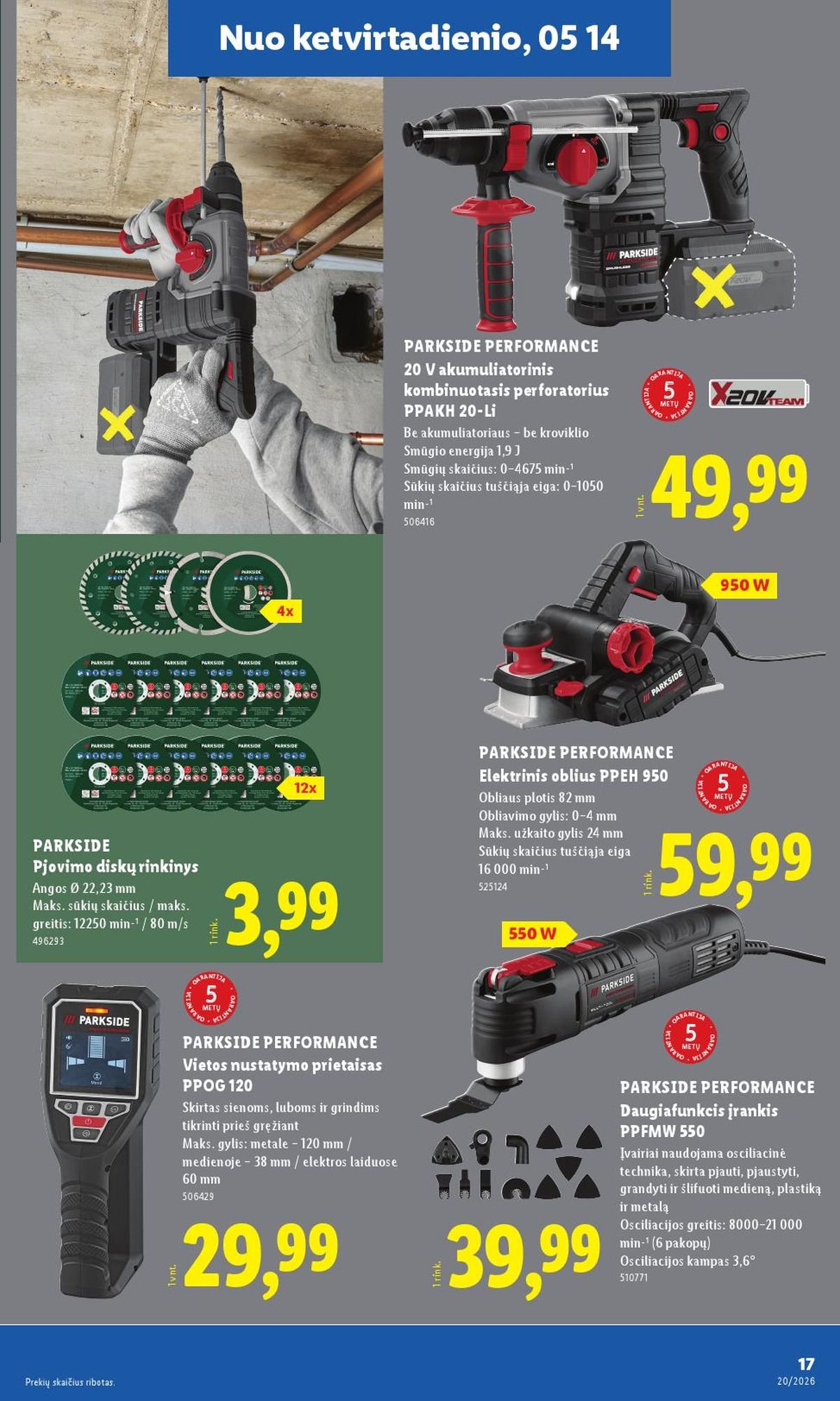 LIDL - Ne maisto prekių pasiūlymai (2026 05 11 - 2026 05 17)