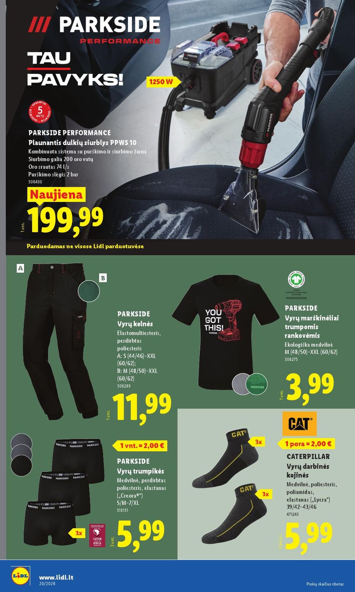 LIDL - Ne maisto prekių pasiūlymai (2026 05 11 - 2026 05 17)