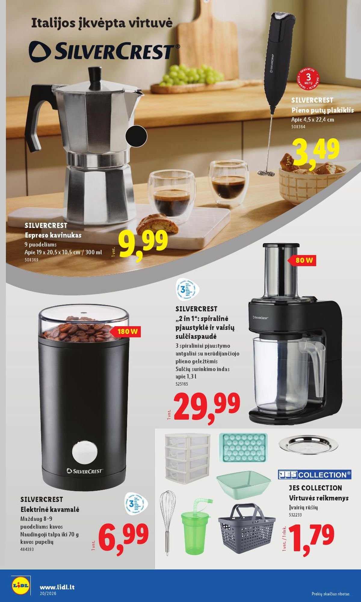 LIDL - Ne maisto prekių pasiūlymai (2026 05 11 - 2026 05 17)