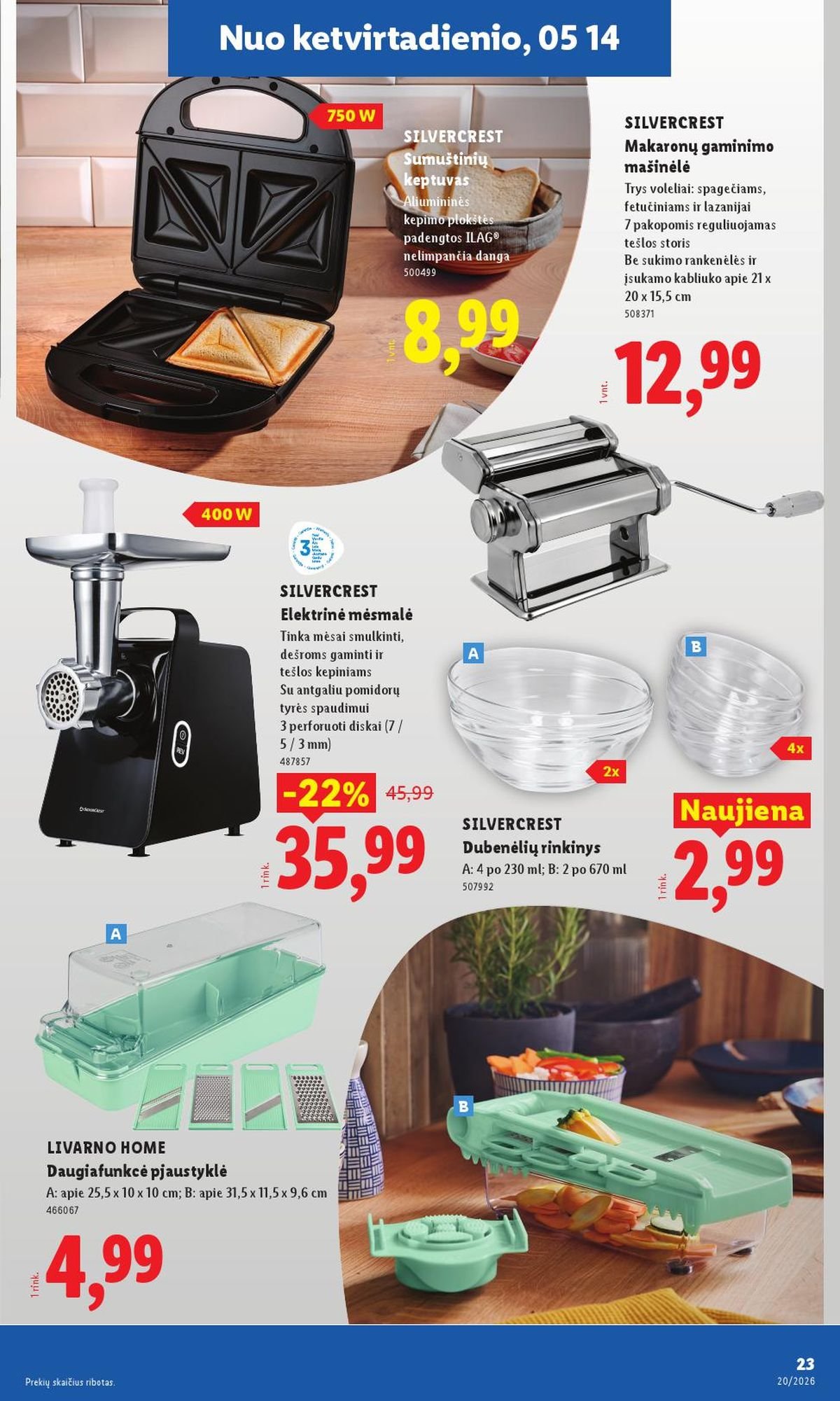 LIDL - Ne maisto prekių pasiūlymai (2026 05 11 - 2026 05 17)