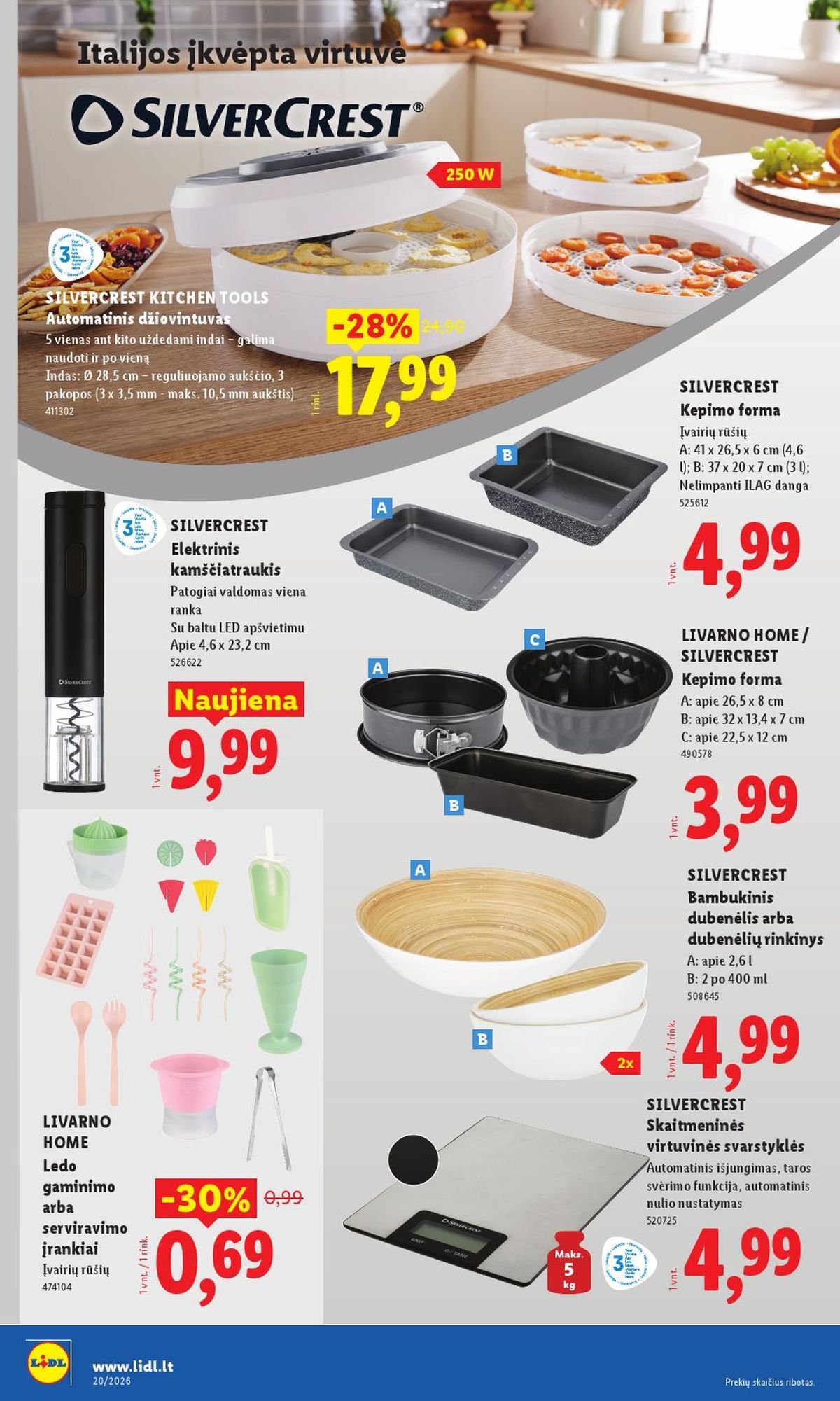 LIDL - Ne maisto prekių pasiūlymai (2026 05 11 - 2026 05 17)