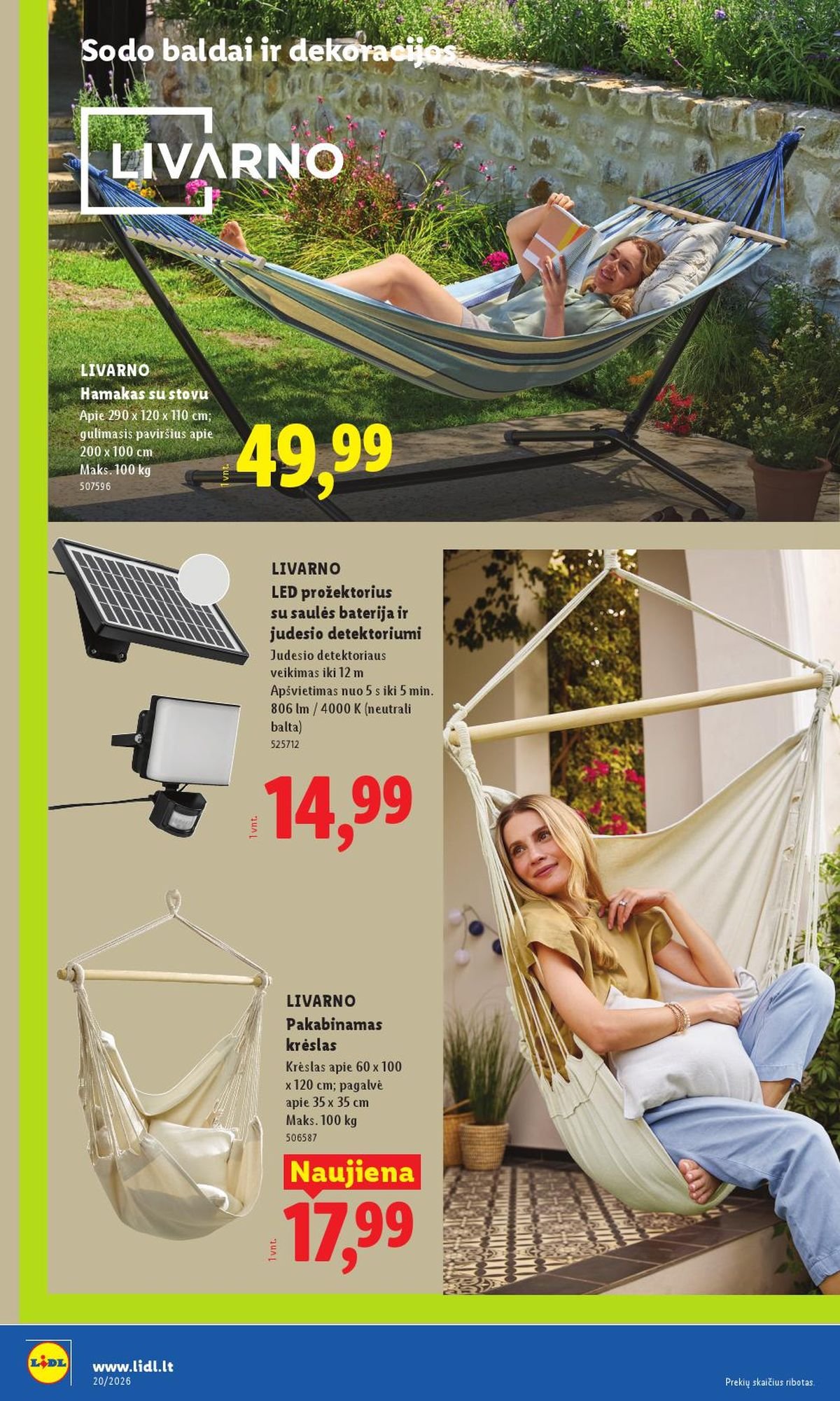 LIDL - Ne maisto prekių pasiūlymai (2026 05 11 - 2026 05 17)