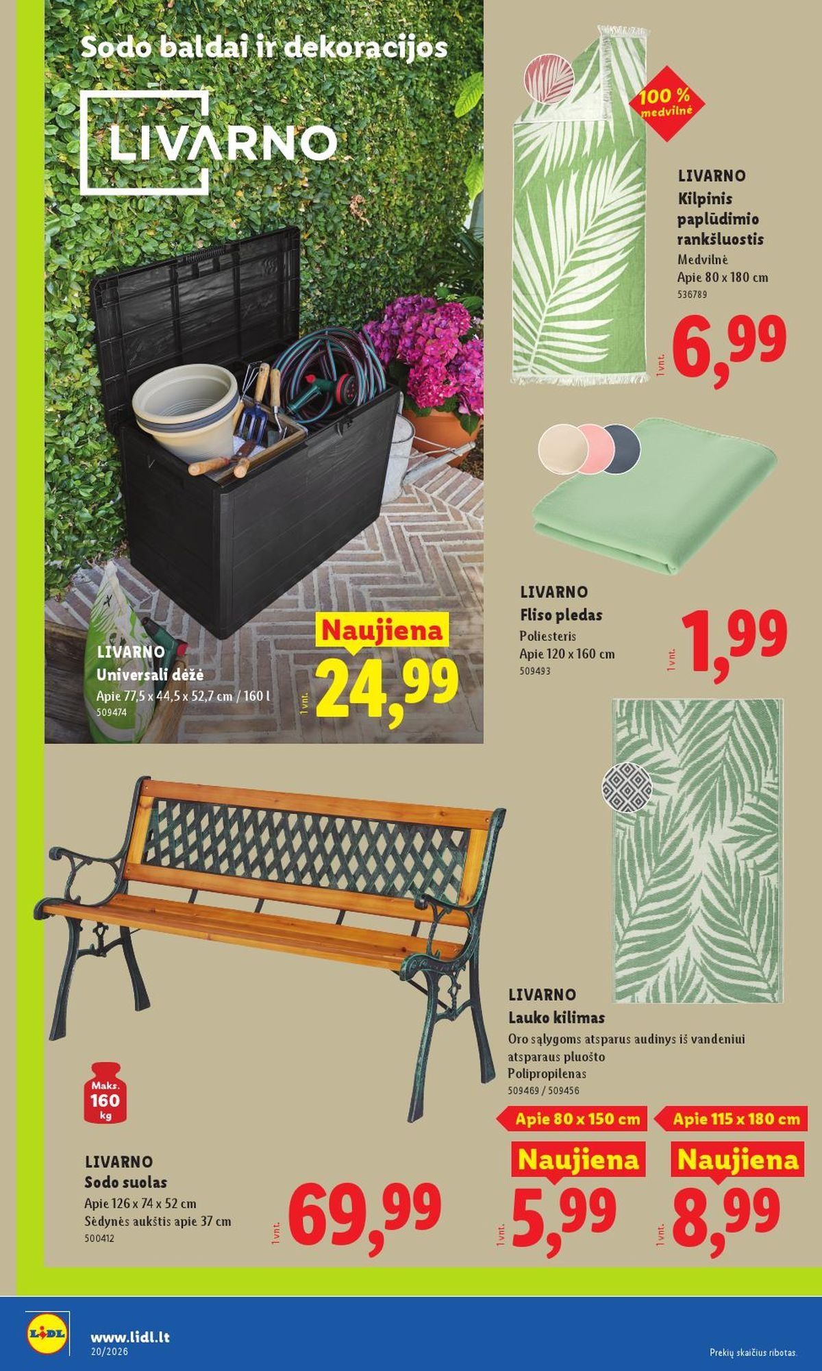 LIDL - Ne maisto prekių pasiūlymai (2026 05 11 - 2026 05 17)
