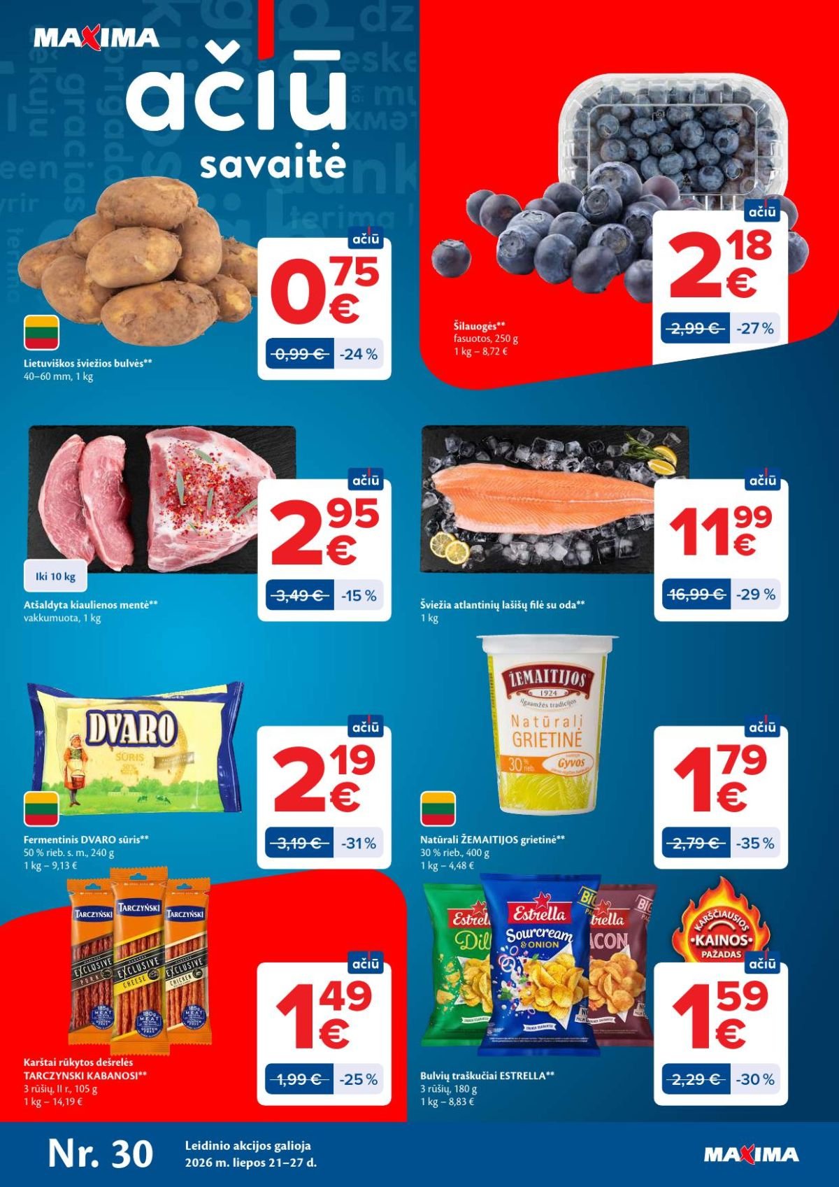 MAXIMA - Kaininis leidinys Nr.30 (2026 07 21 - 2026 07 27)