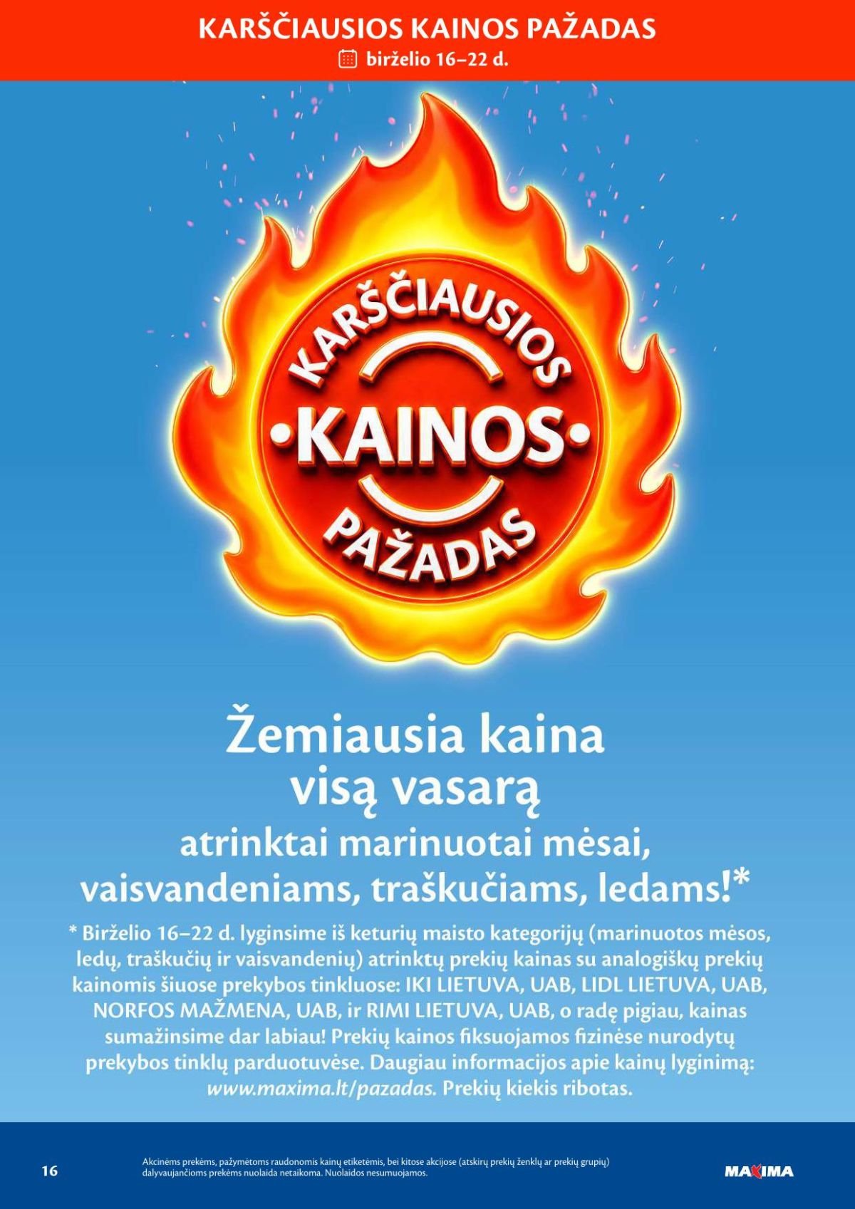 MAXIMA - Kaininis leidinys Nr.25 (2026 06 16 - 2026 06 22)