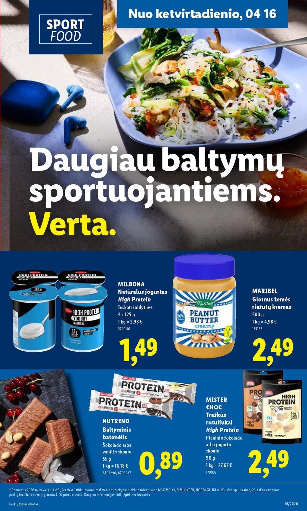 LIDL - Maisto prekių pasiūlymai (2026 04 13 - 2026 04 19)