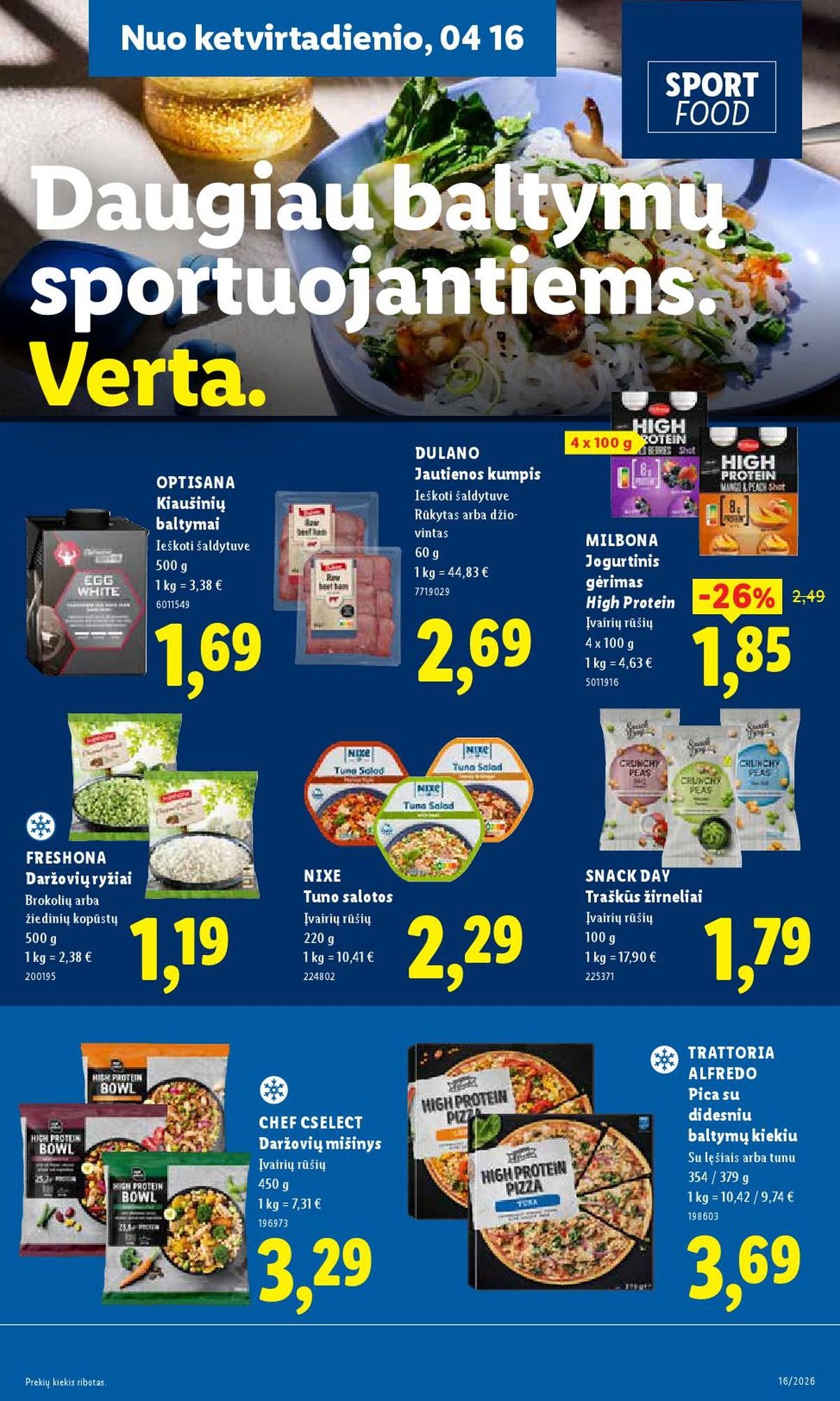 LIDL - Maisto prekių pasiūlymai (2026 04 13 - 2026 04 19)