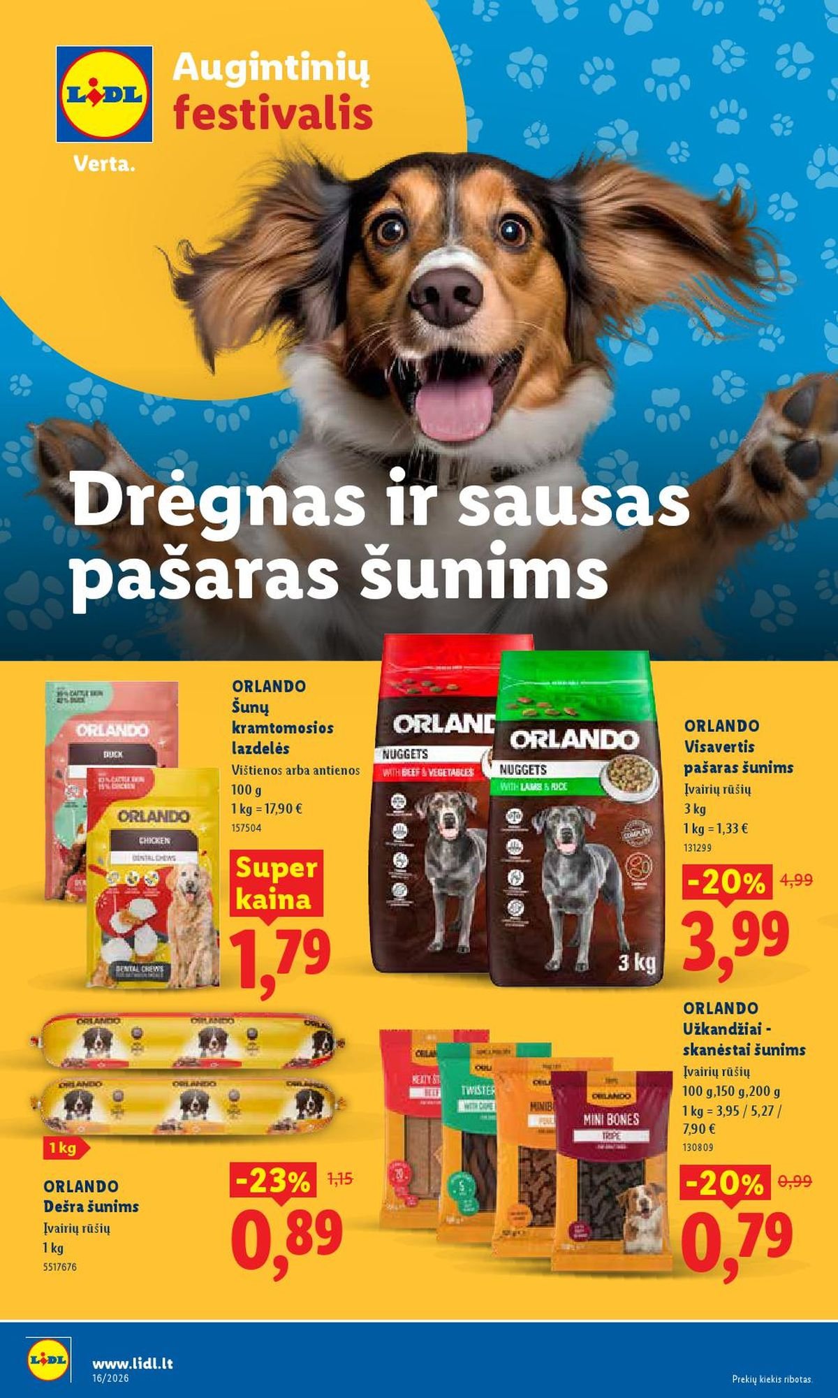 LIDL - Maisto prekių pasiūlymai (2026 04 13 - 2026 04 19)