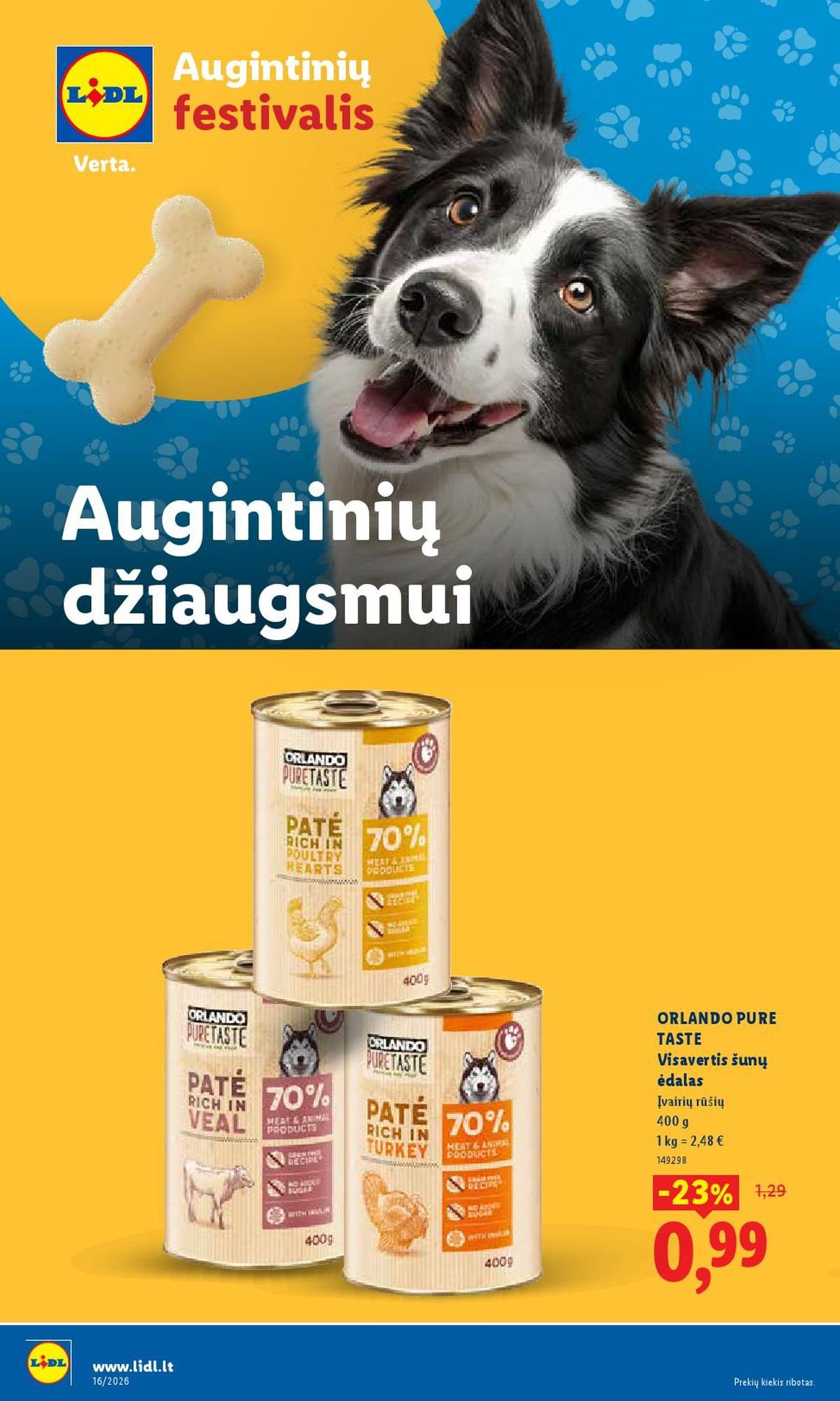 LIDL - Maisto prekių pasiūlymai (2026 04 13 - 2026 04 19)