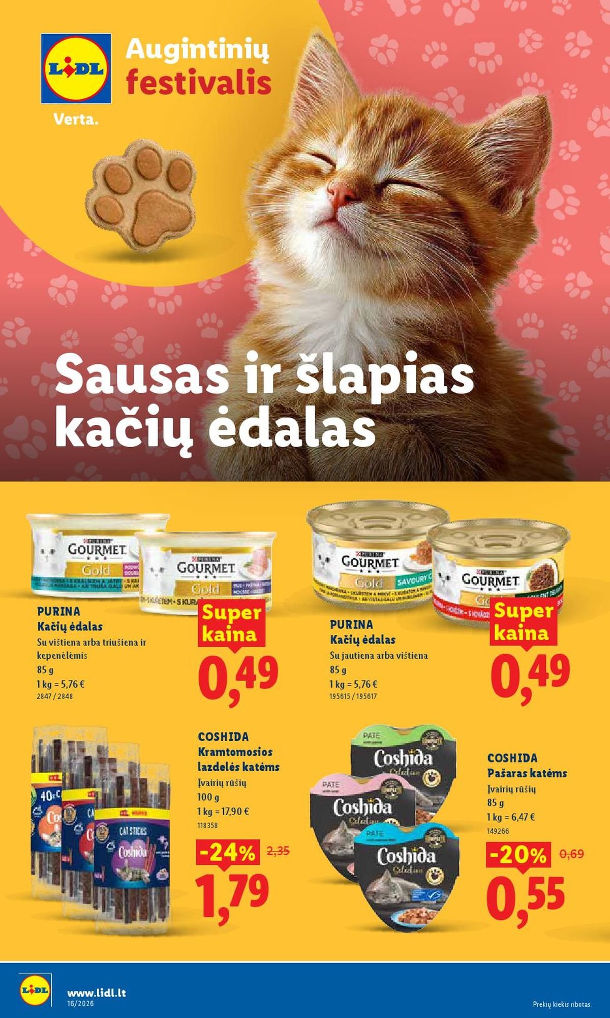LIDL - Maisto prekių pasiūlymai (2026 04 13 - 2026 04 19)