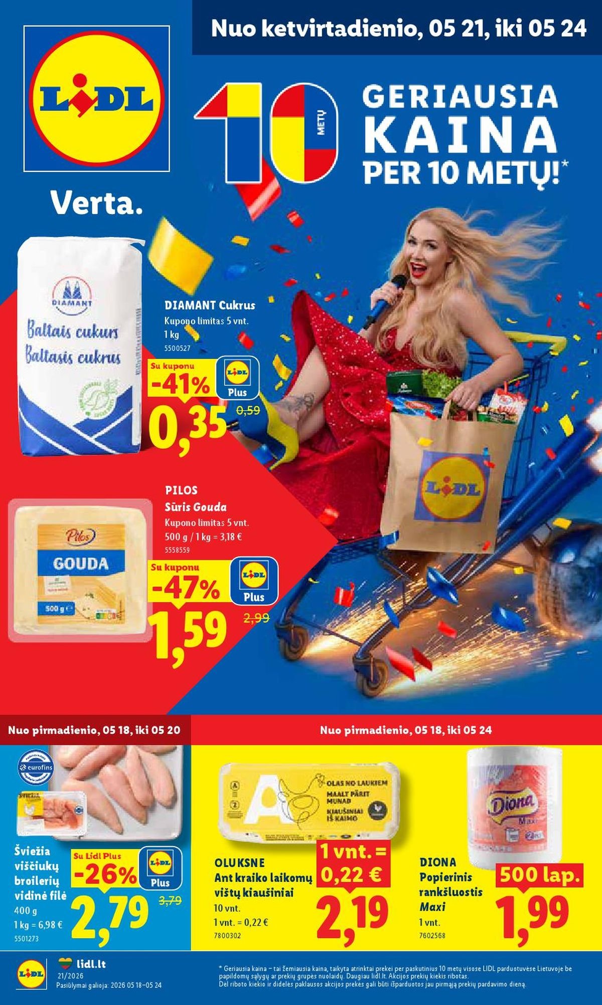 LIDL - Maisto prekių pasiūlymai (2026 05 18 - 2026 05 24)
