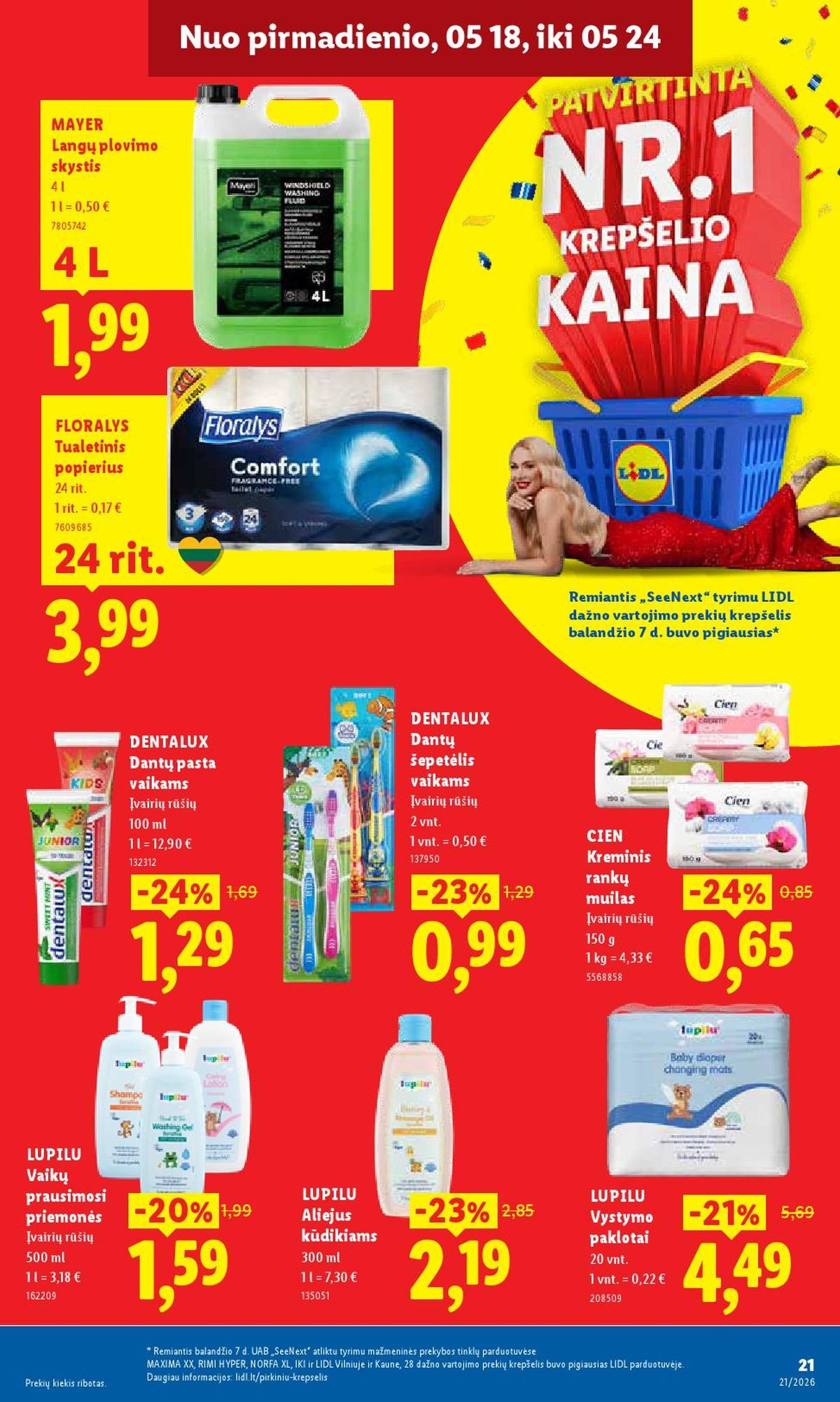 LIDL - Maisto prekių pasiūlymai (2026 05 18 - 2026 05 24)