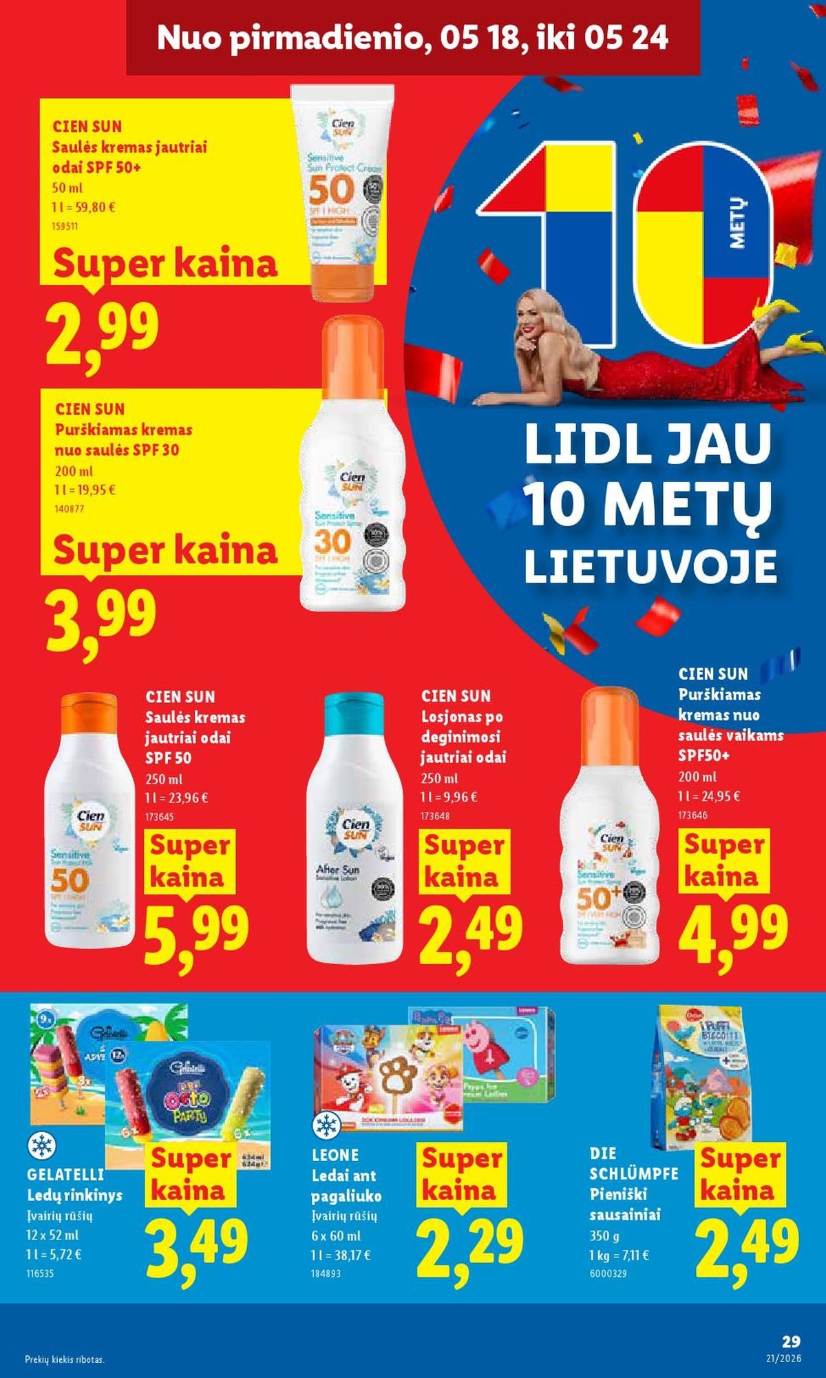 LIDL - Maisto prekių pasiūlymai (2026 05 18 - 2026 05 24)