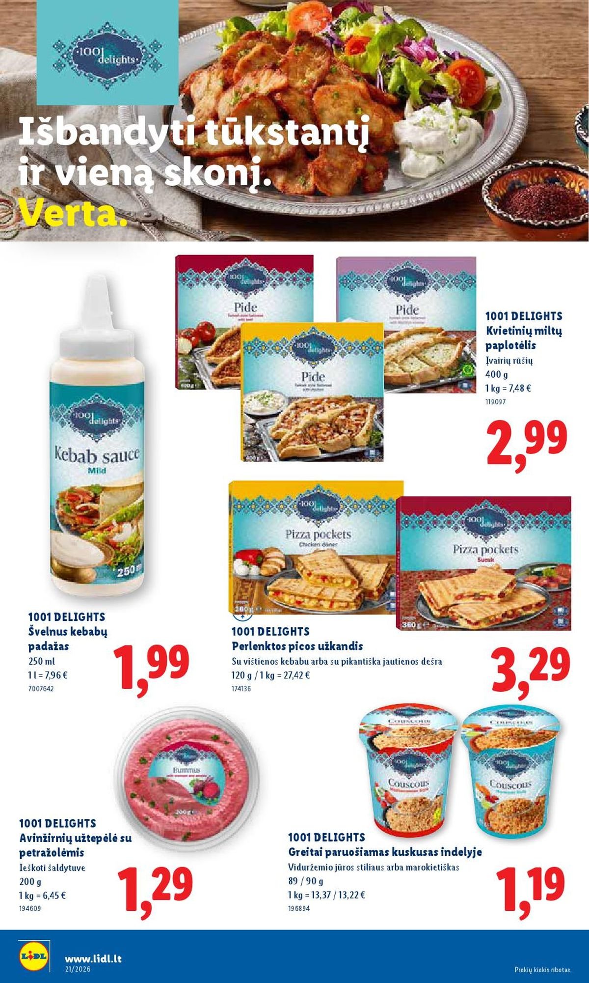 LIDL - Maisto prekių pasiūlymai (2026 05 18 - 2026 05 24)
