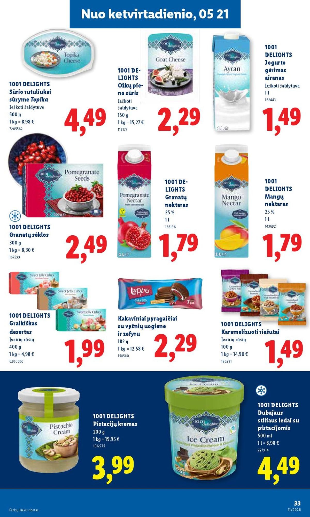 LIDL - Maisto prekių pasiūlymai (2026 05 18 - 2026 05 24)