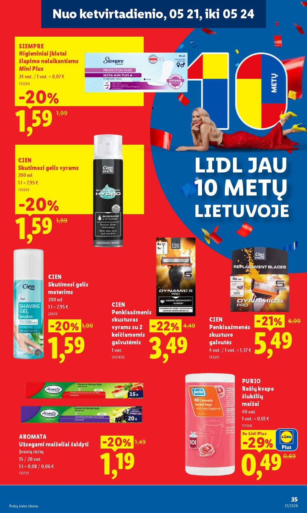 LIDL - Maisto prekių pasiūlymai (2026 05 18 - 2026 05 24)