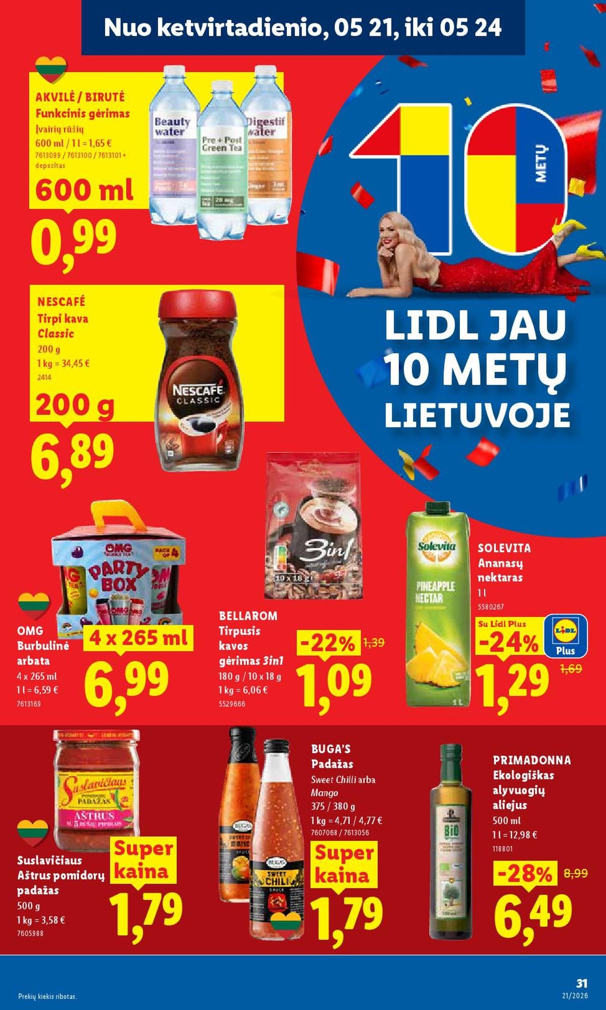 LIDL - Maisto prekių pasiūlymai (2026 05 18 - 2026 05 24)