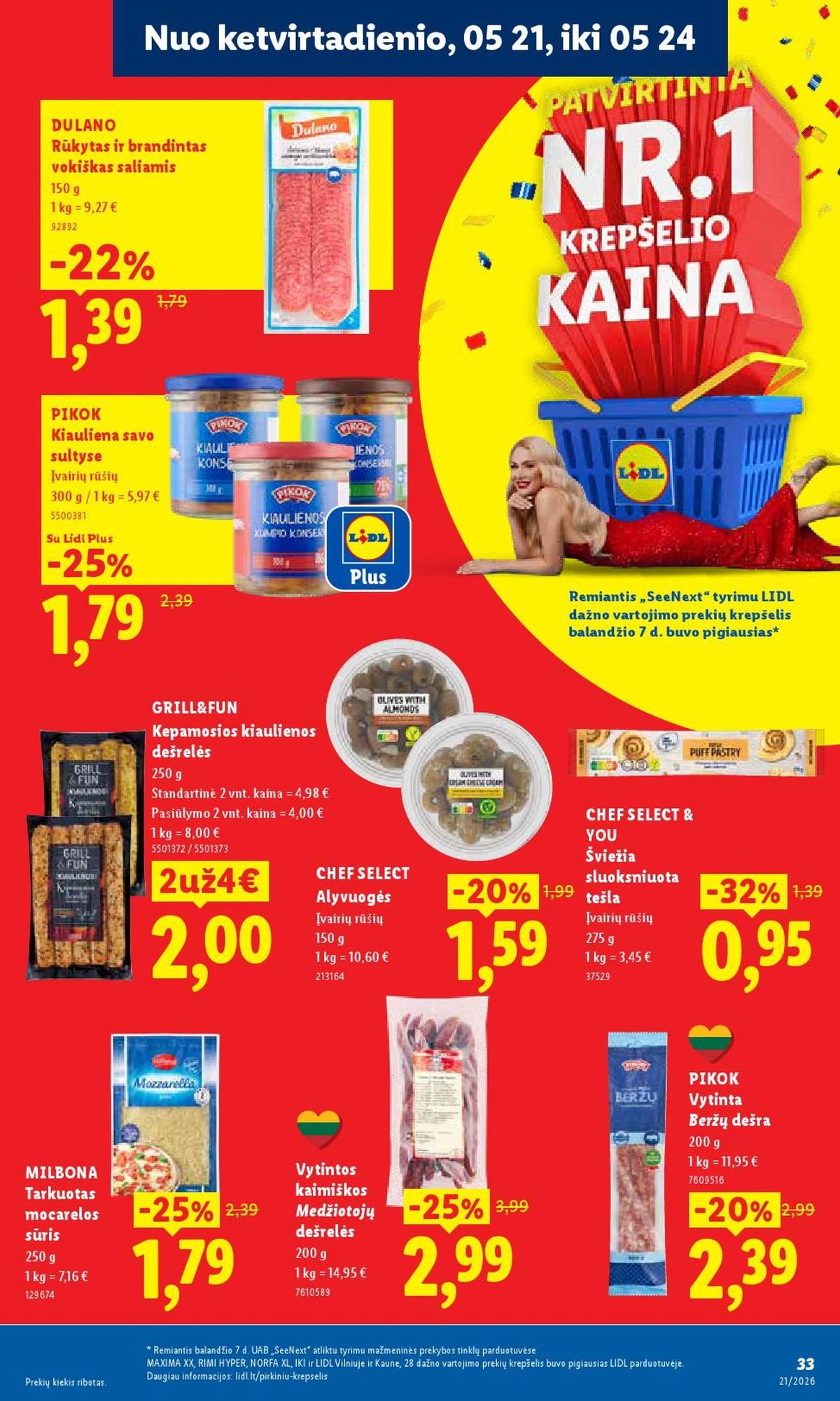 LIDL - Maisto prekių pasiūlymai (2026 05 18 - 2026 05 24)