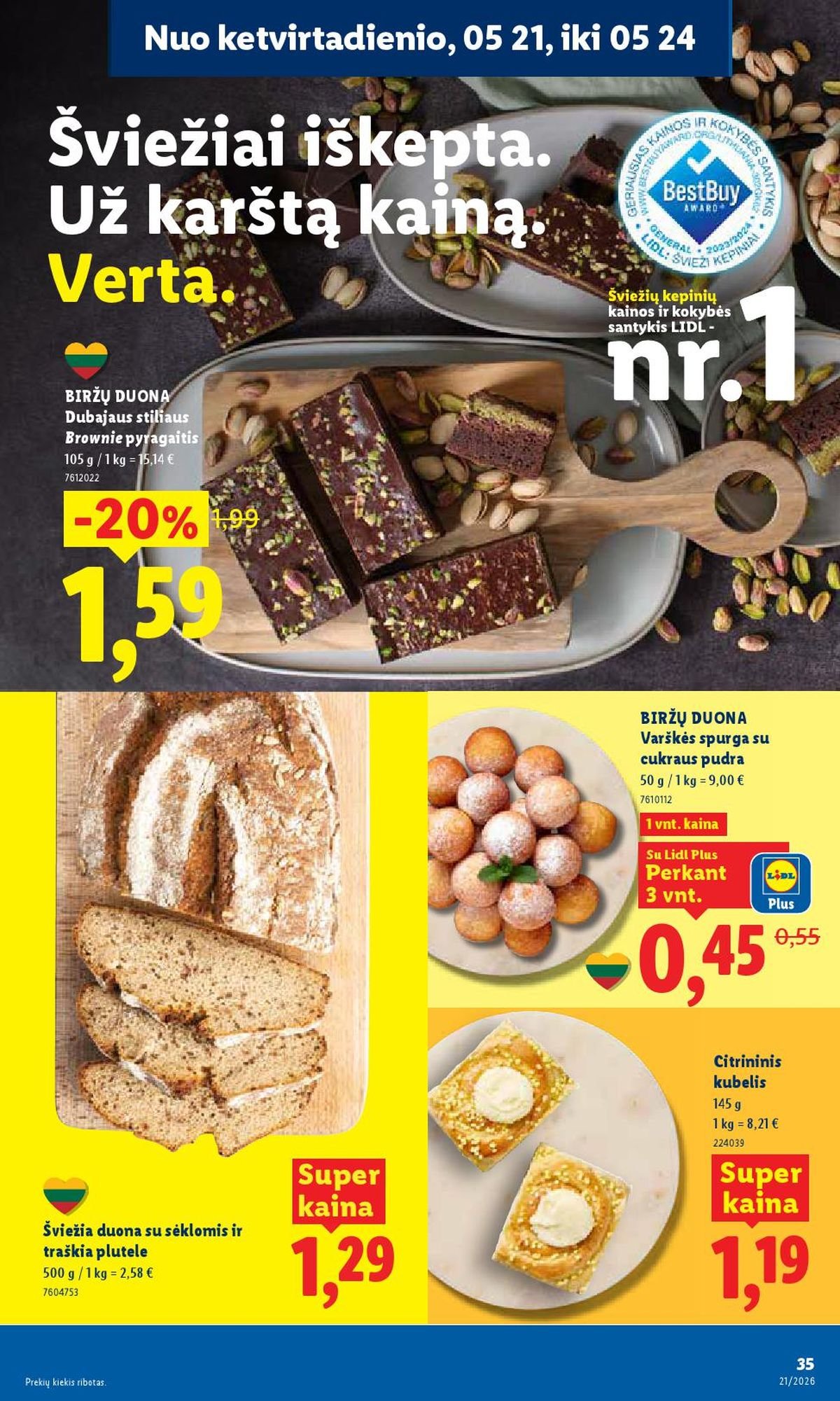 LIDL - Maisto prekių pasiūlymai (2026 05 18 - 2026 05 24)