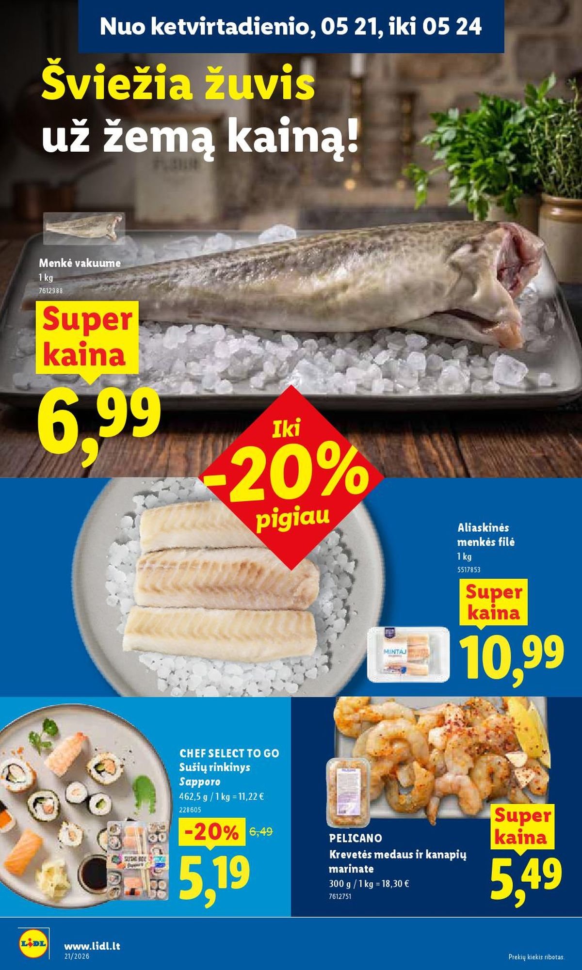 LIDL - Maisto prekių pasiūlymai (2026 05 18 - 2026 05 24)