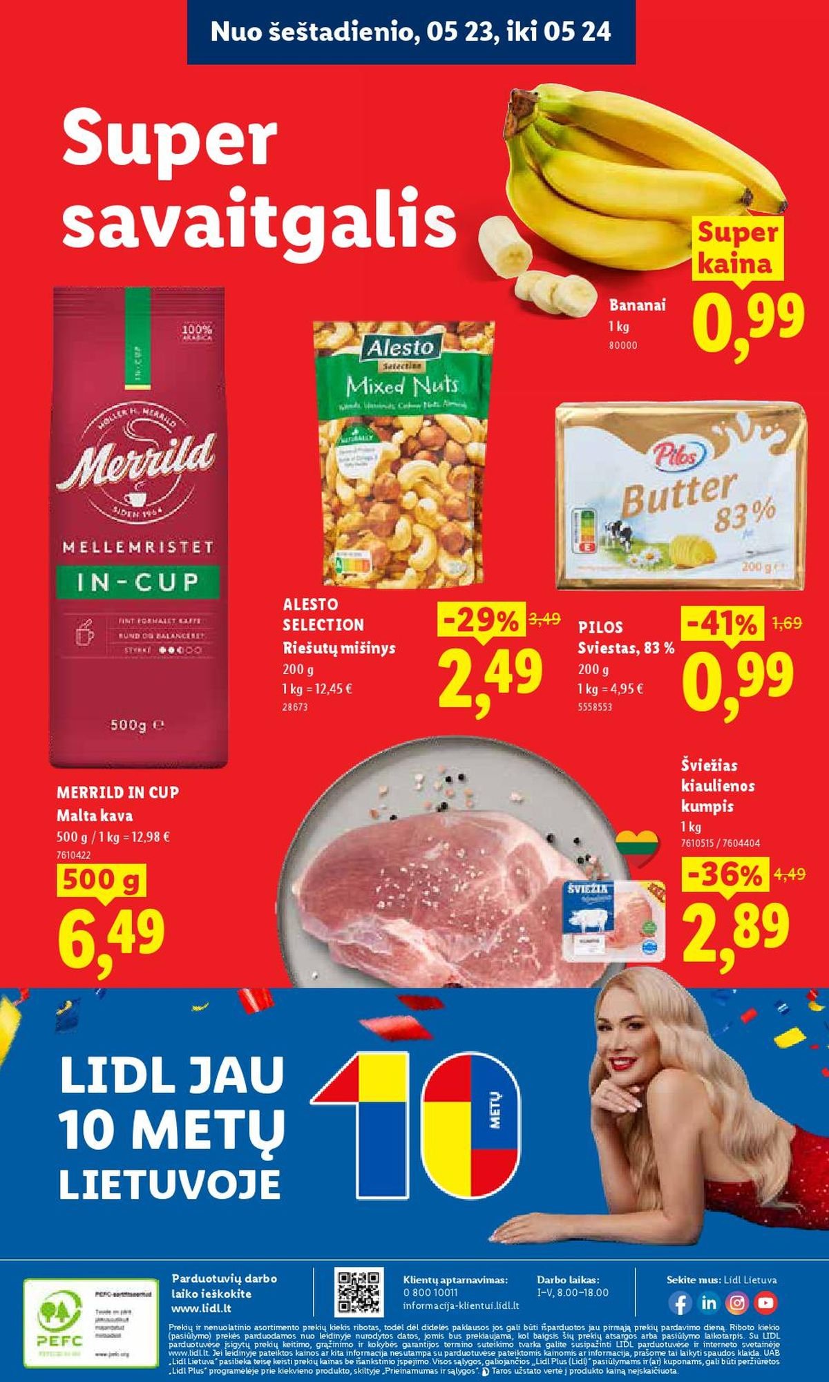 LIDL - Maisto prekių pasiūlymai (2026 05 18 - 2026 05 24)