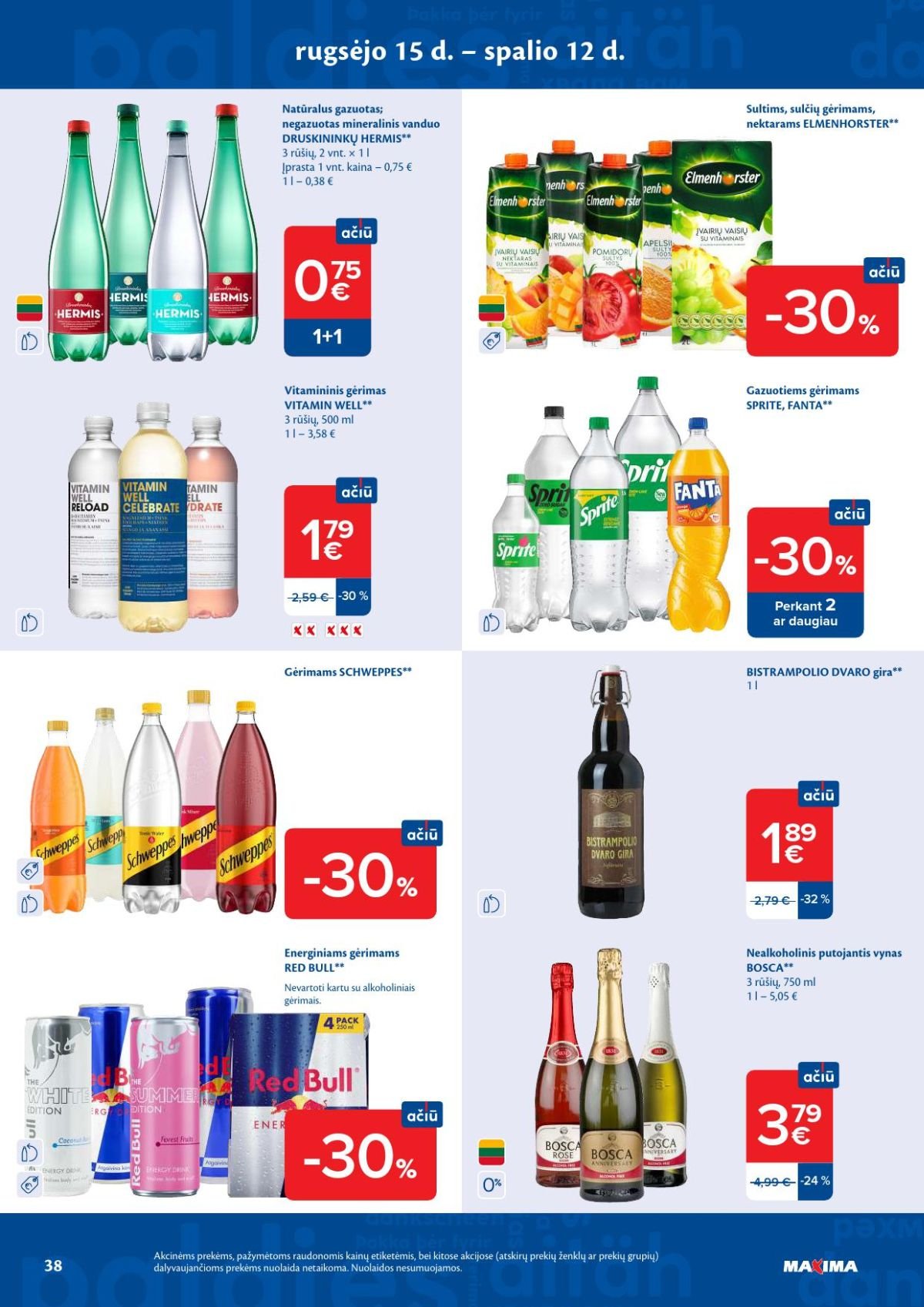MAXIMA - Kaininis leidinys Nr.38 (2026 09 15 - 2026 09 21)