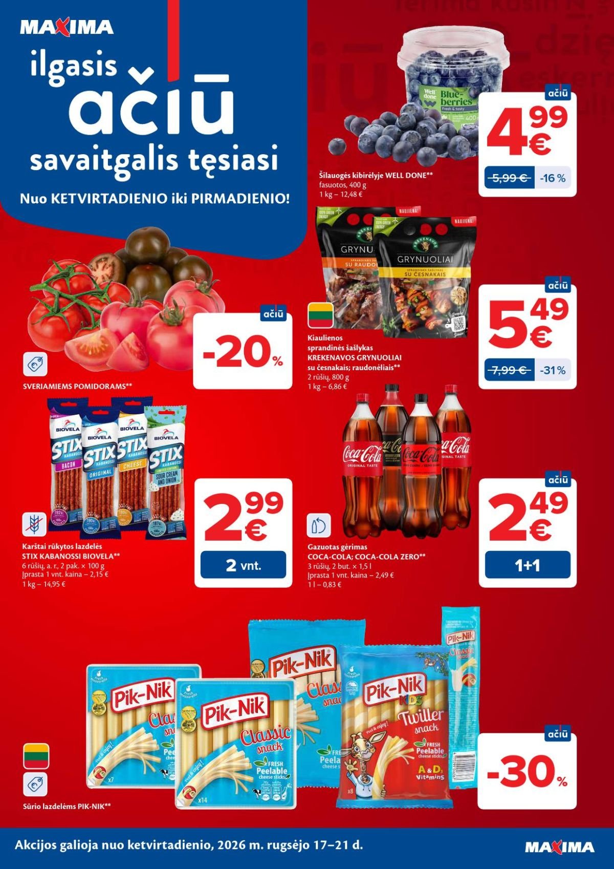MAXIMA - Kaininis leidinys Nr.38 (2026 09 15 - 2026 09 21)