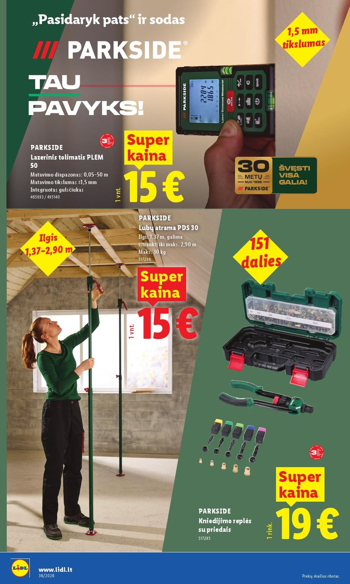 LIDL - Ne maisto prekių pasiūlymai (2026 08 31 - 2026 09 06)
