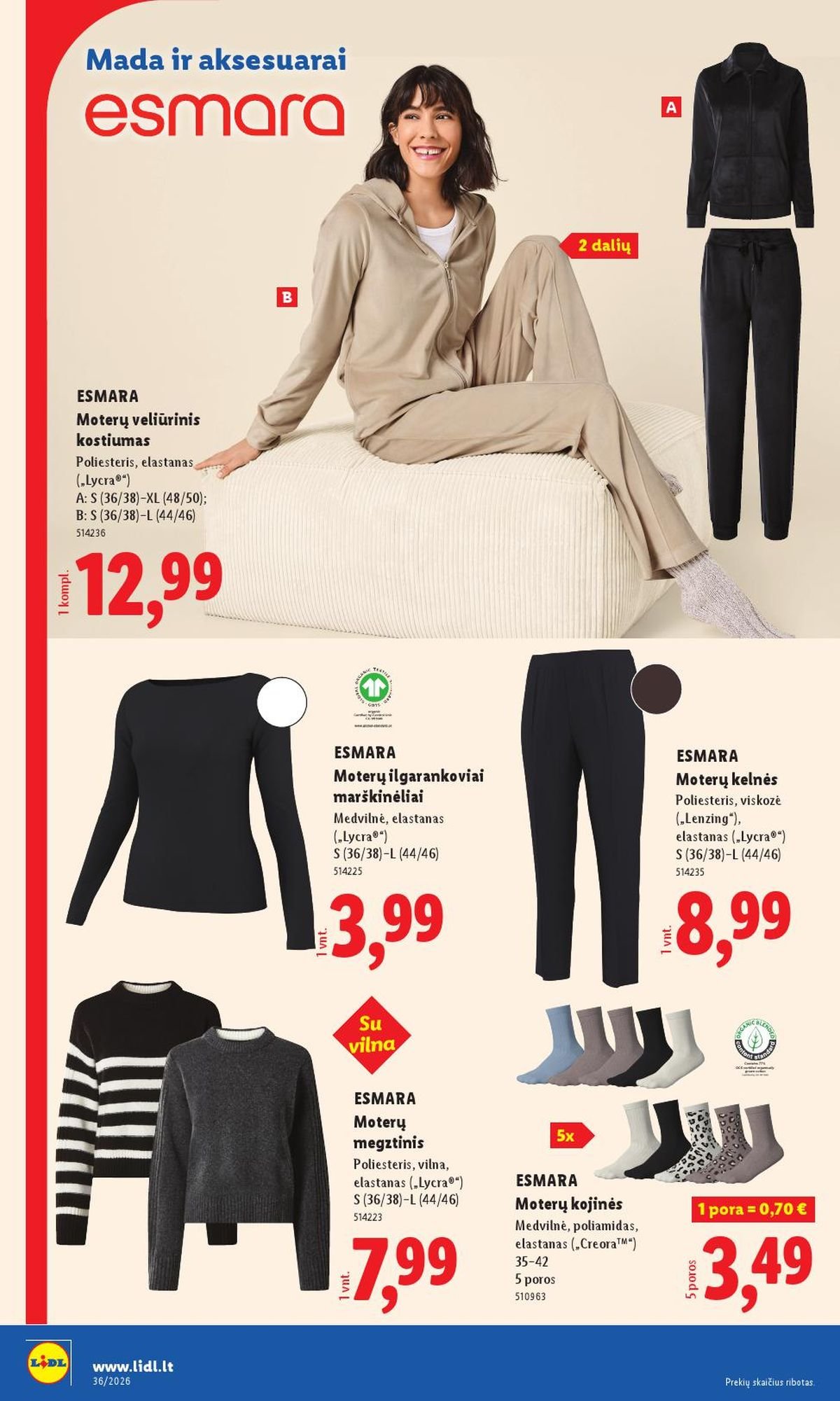 LIDL - Ne maisto prekių pasiūlymai (2026 08 31 - 2026 09 06)
