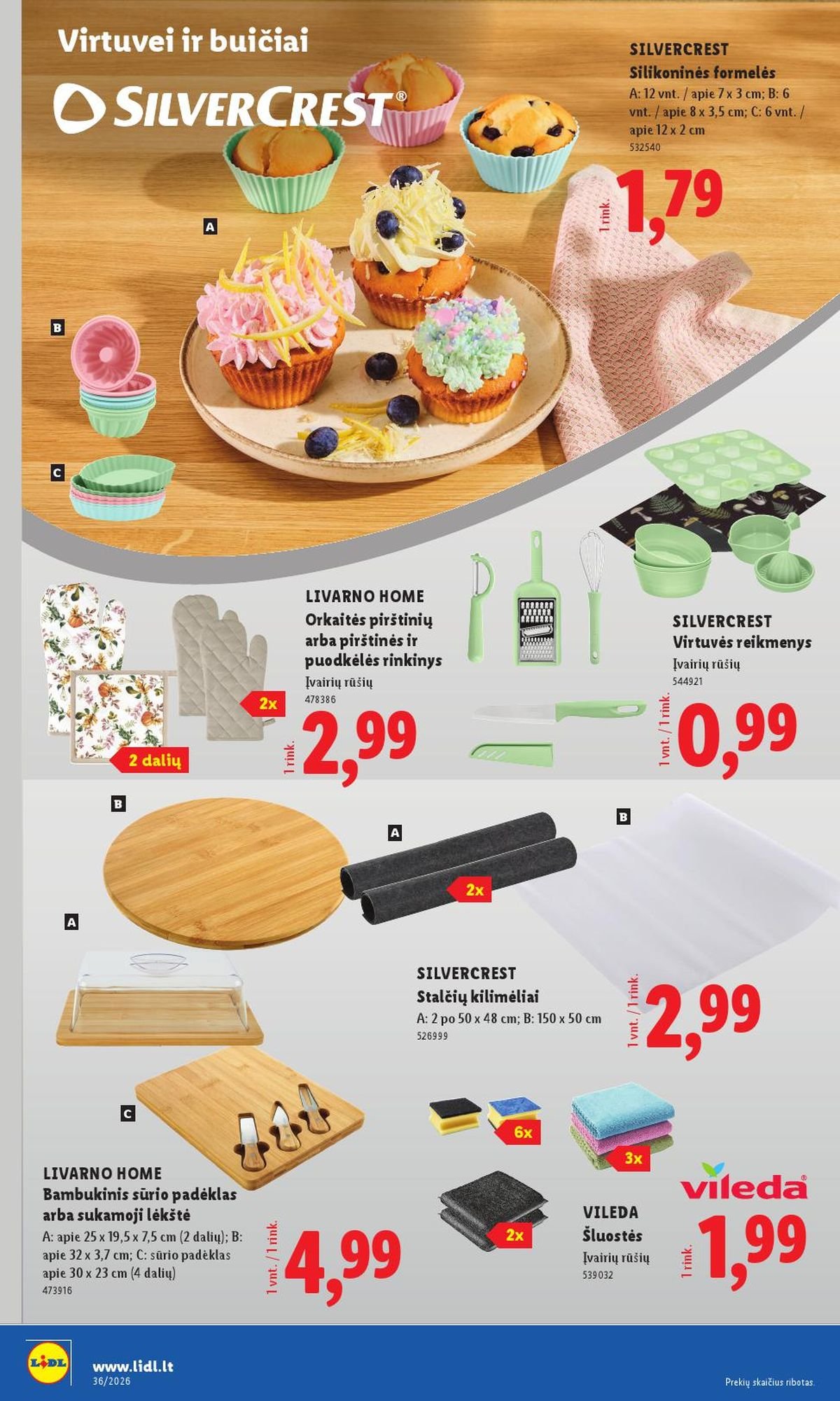 LIDL - Ne maisto prekių pasiūlymai (2026 08 31 - 2026 09 06)