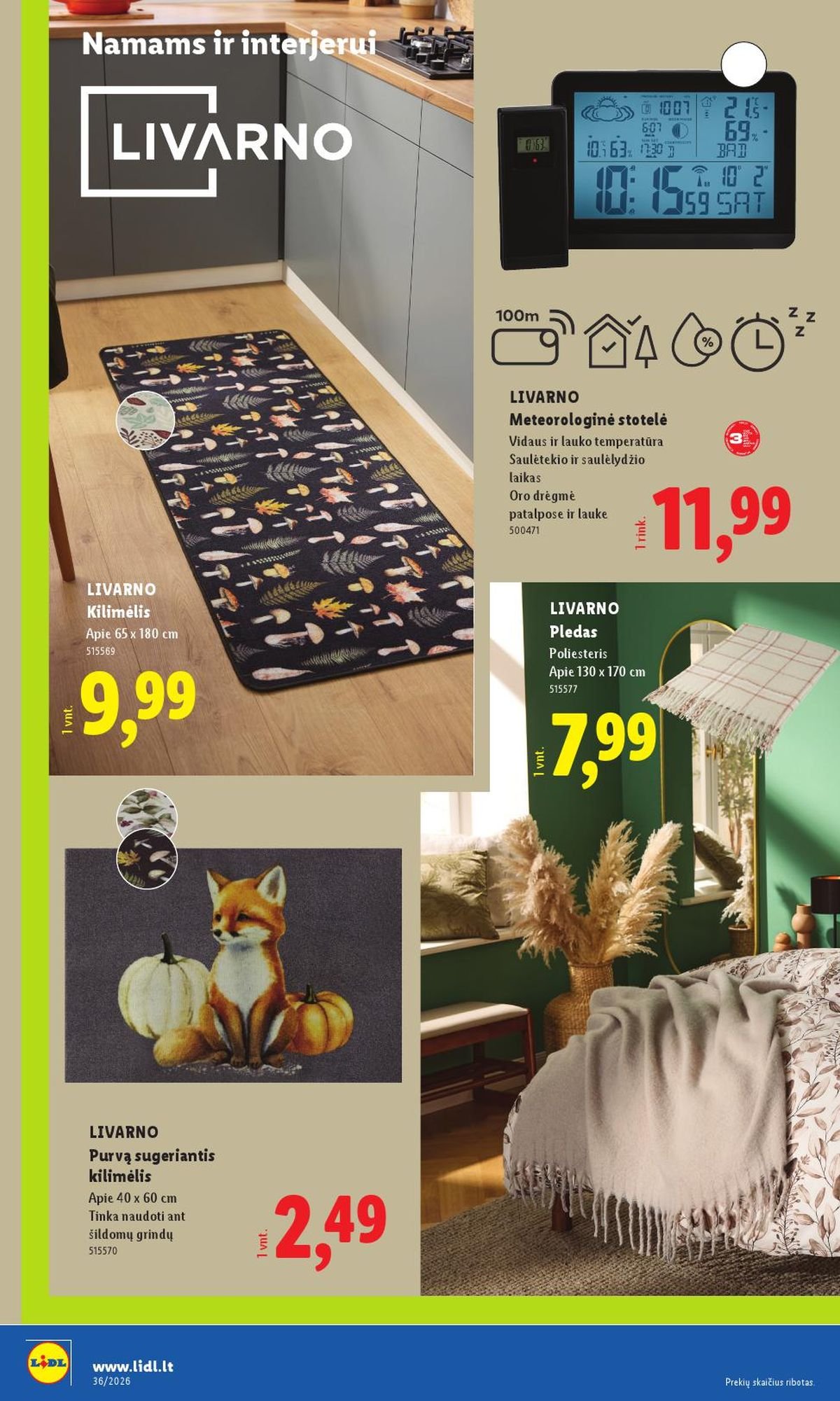 LIDL - Ne maisto prekių pasiūlymai (2026 08 31 - 2026 09 06)