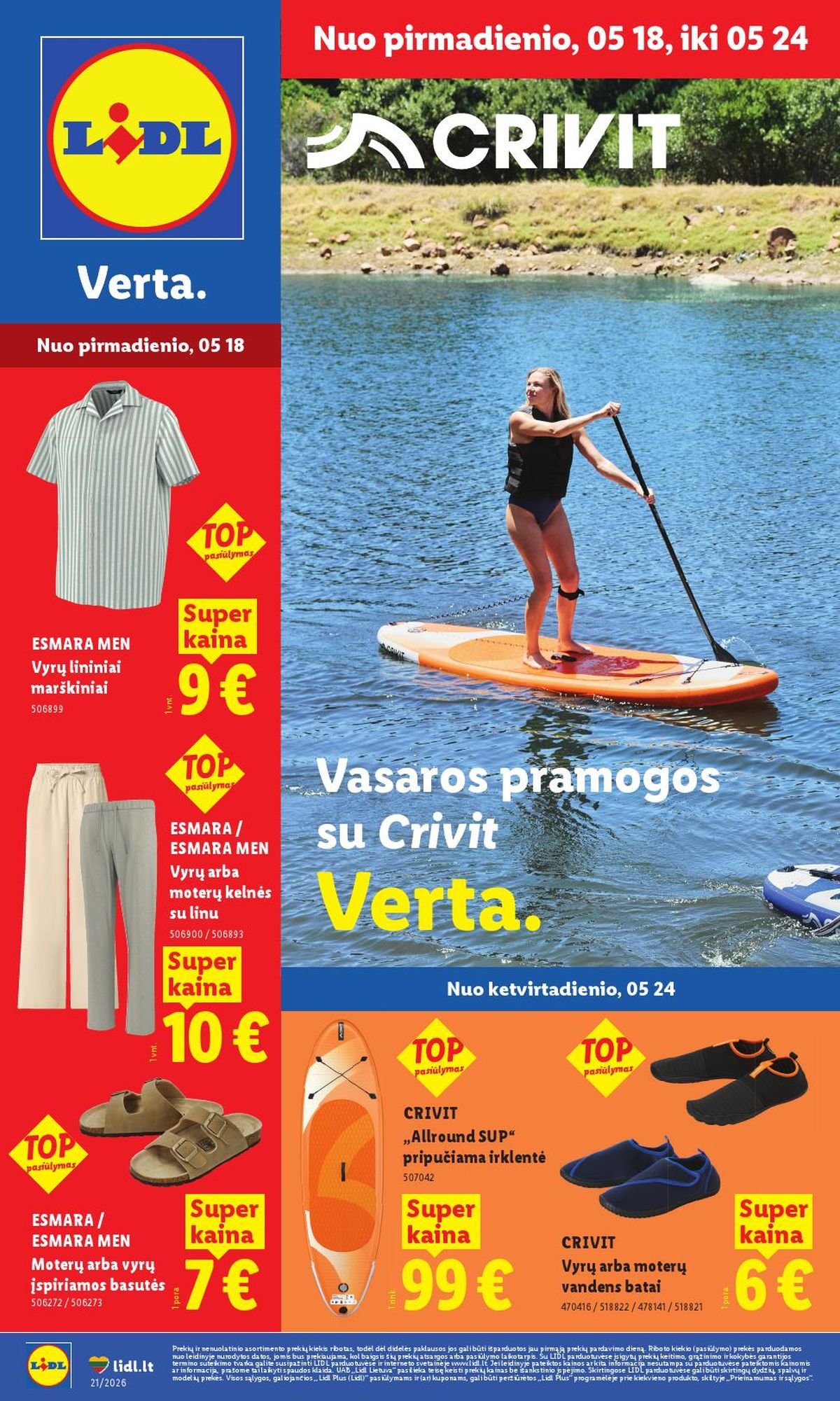 LIDL - Ne maisto prekių pasiūlymai (2026 05 18 - 2026 05 24)