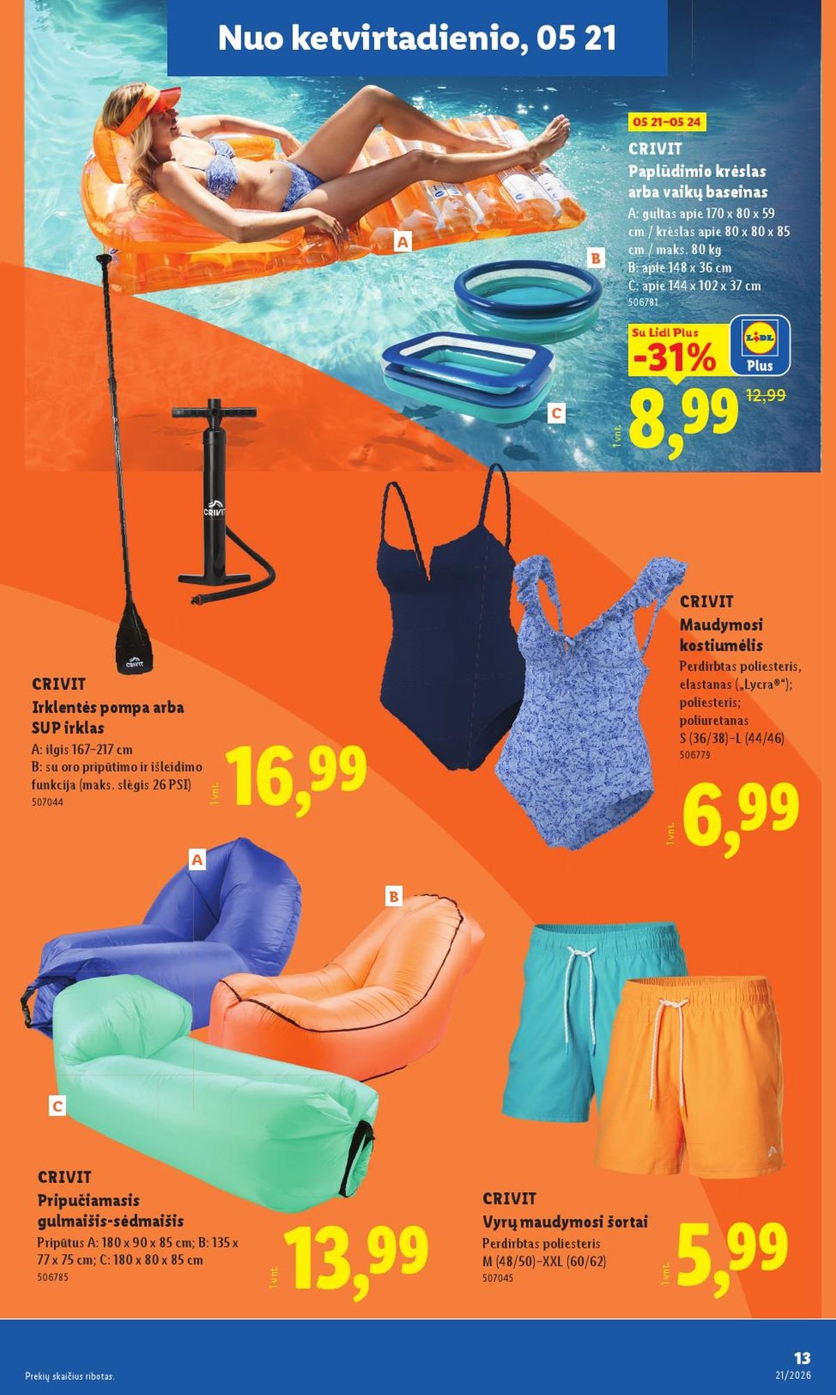 LIDL - Ne maisto prekių pasiūlymai (2026 05 18 - 2026 05 24)