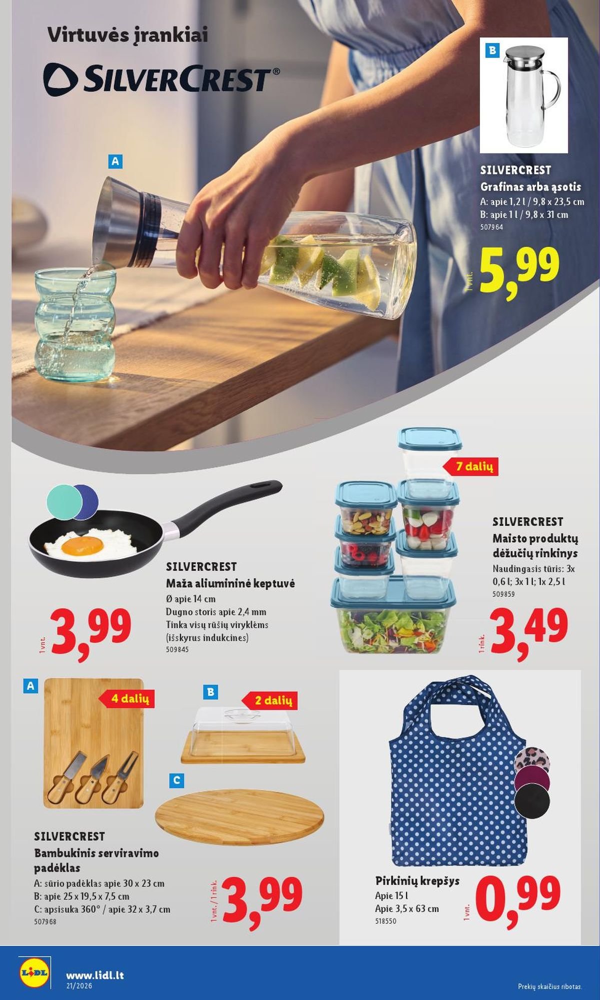LIDL - Ne maisto prekių pasiūlymai (2026 05 18 - 2026 05 24)