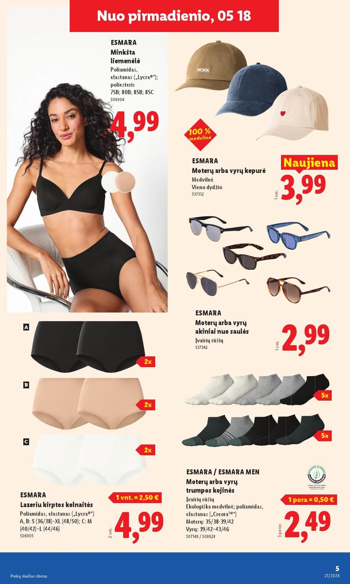 LIDL - Ne maisto prekių pasiūlymai (2026 05 18 - 2026 05 24)