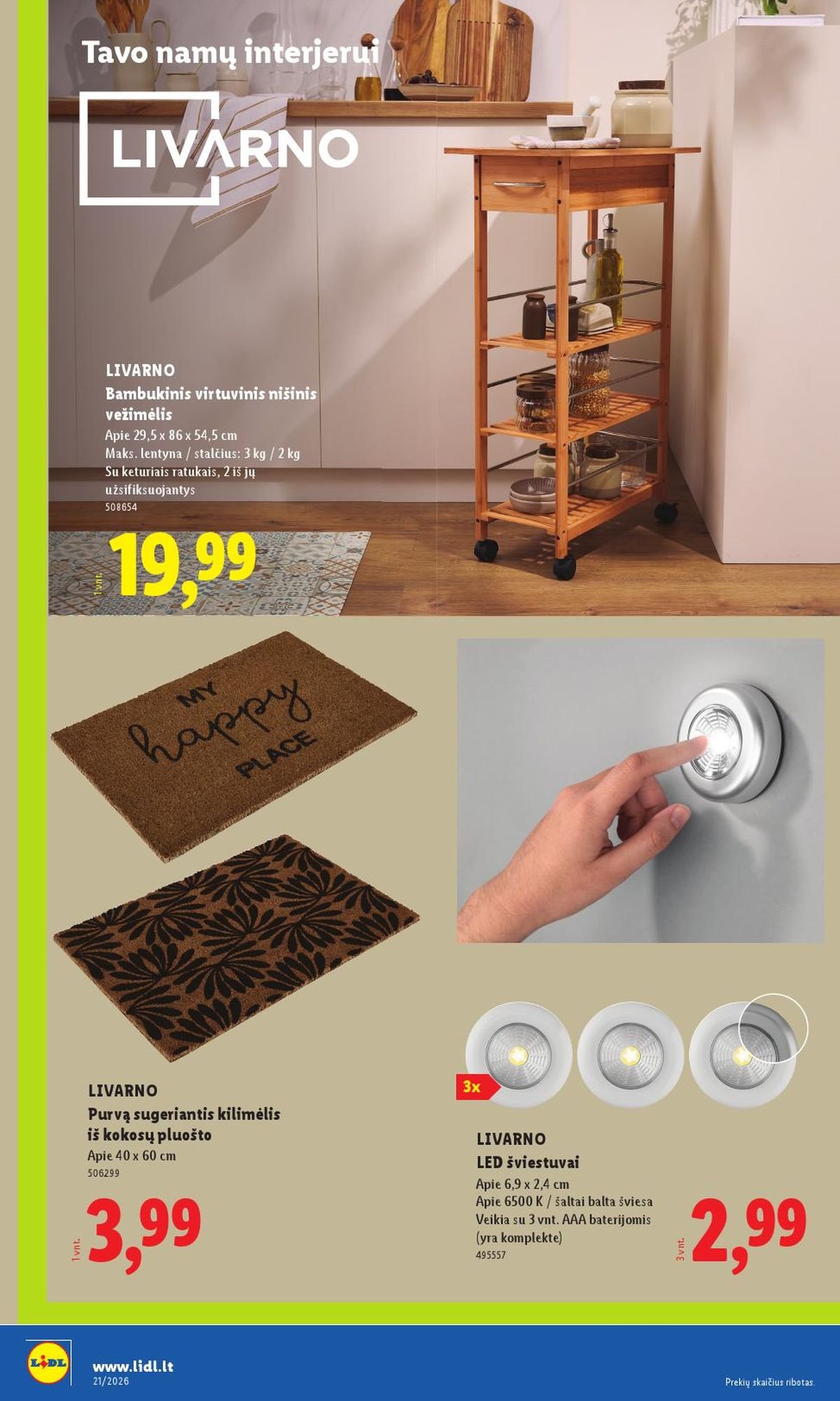 LIDL - Ne maisto prekių pasiūlymai (2026 05 18 - 2026 05 24)