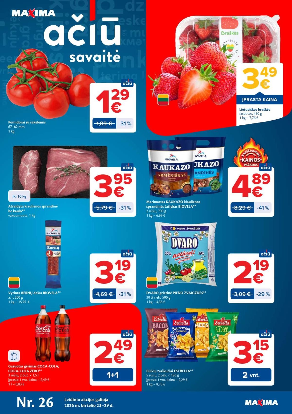 MAXIMA - Kaininis leidinys Nr.26 (2026 06 23 - 2026 06 29)