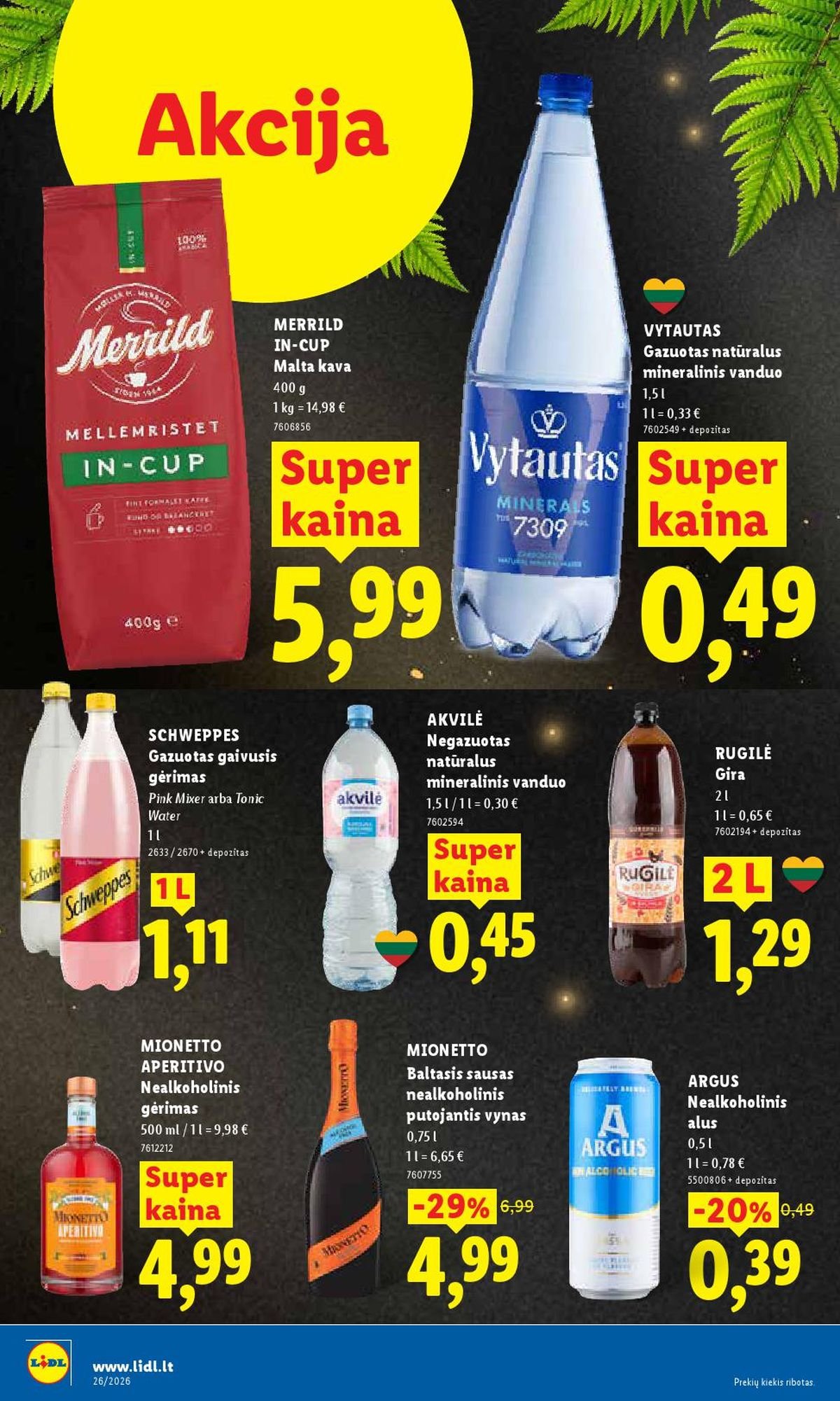 LIDL - Maisto prekių pasiūlymai (2026 06 22 - 2026 06 28)
