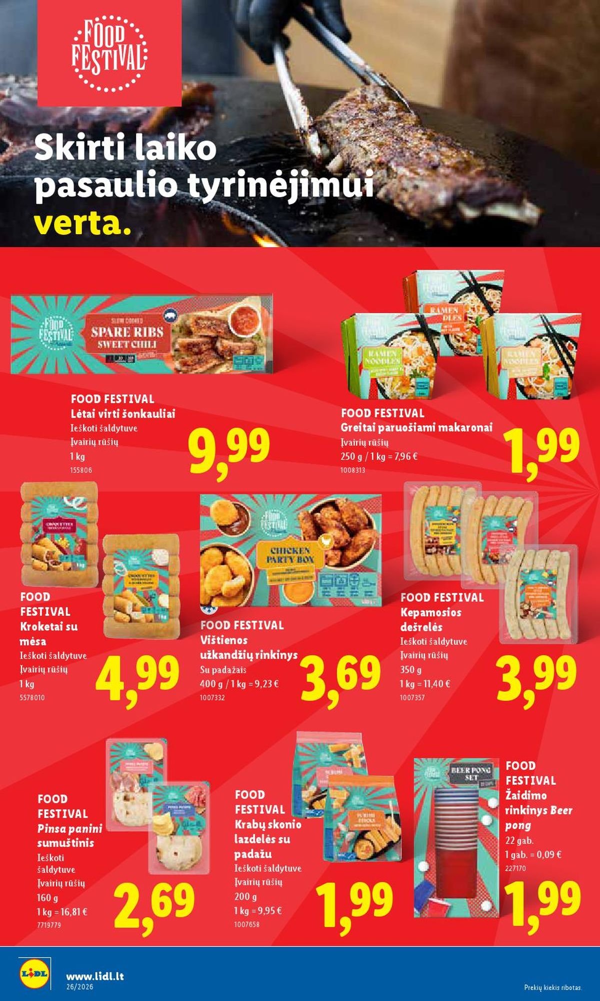 LIDL - Maisto prekių pasiūlymai (2026 06 22 - 2026 06 28)