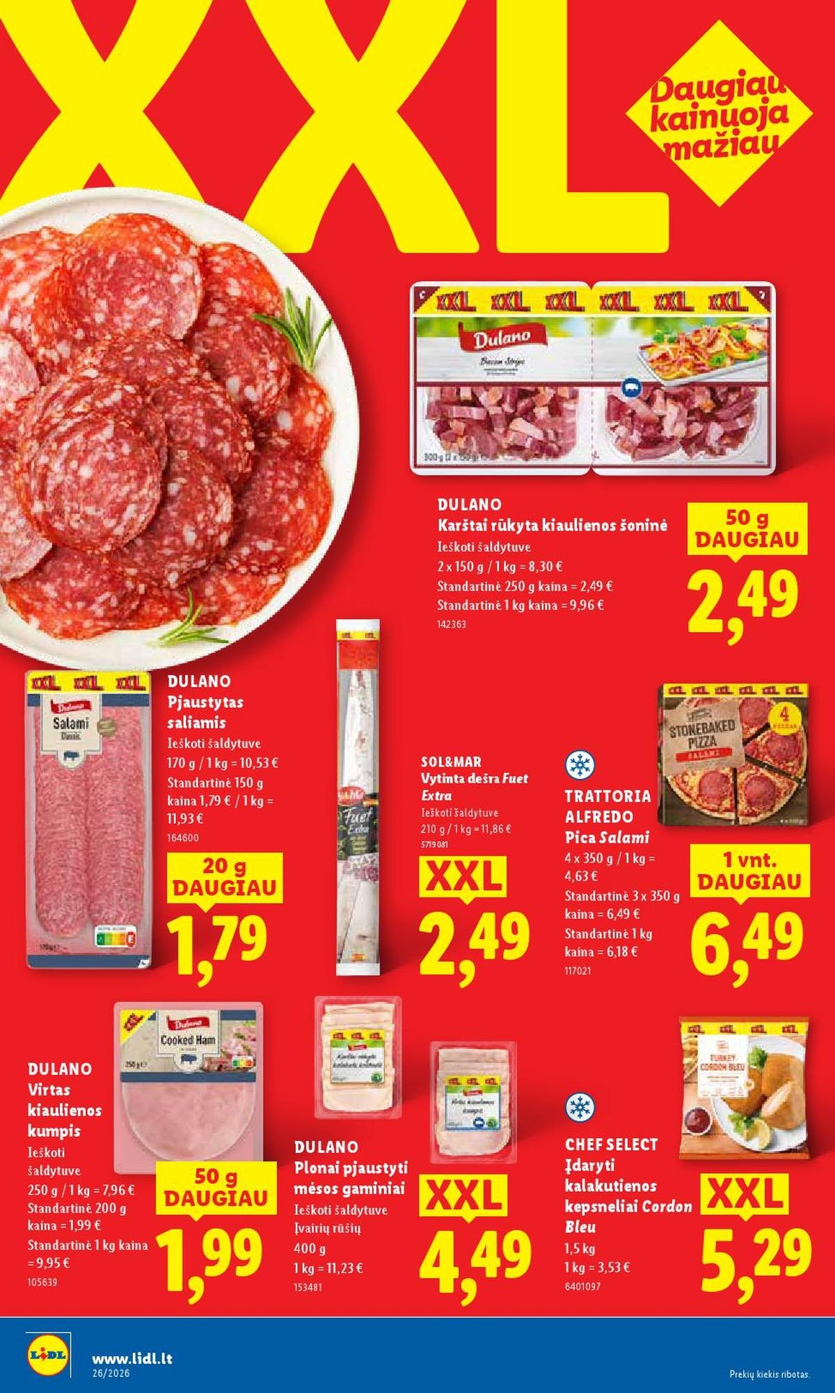 LIDL - Maisto prekių pasiūlymai (2026 06 22 - 2026 06 28)