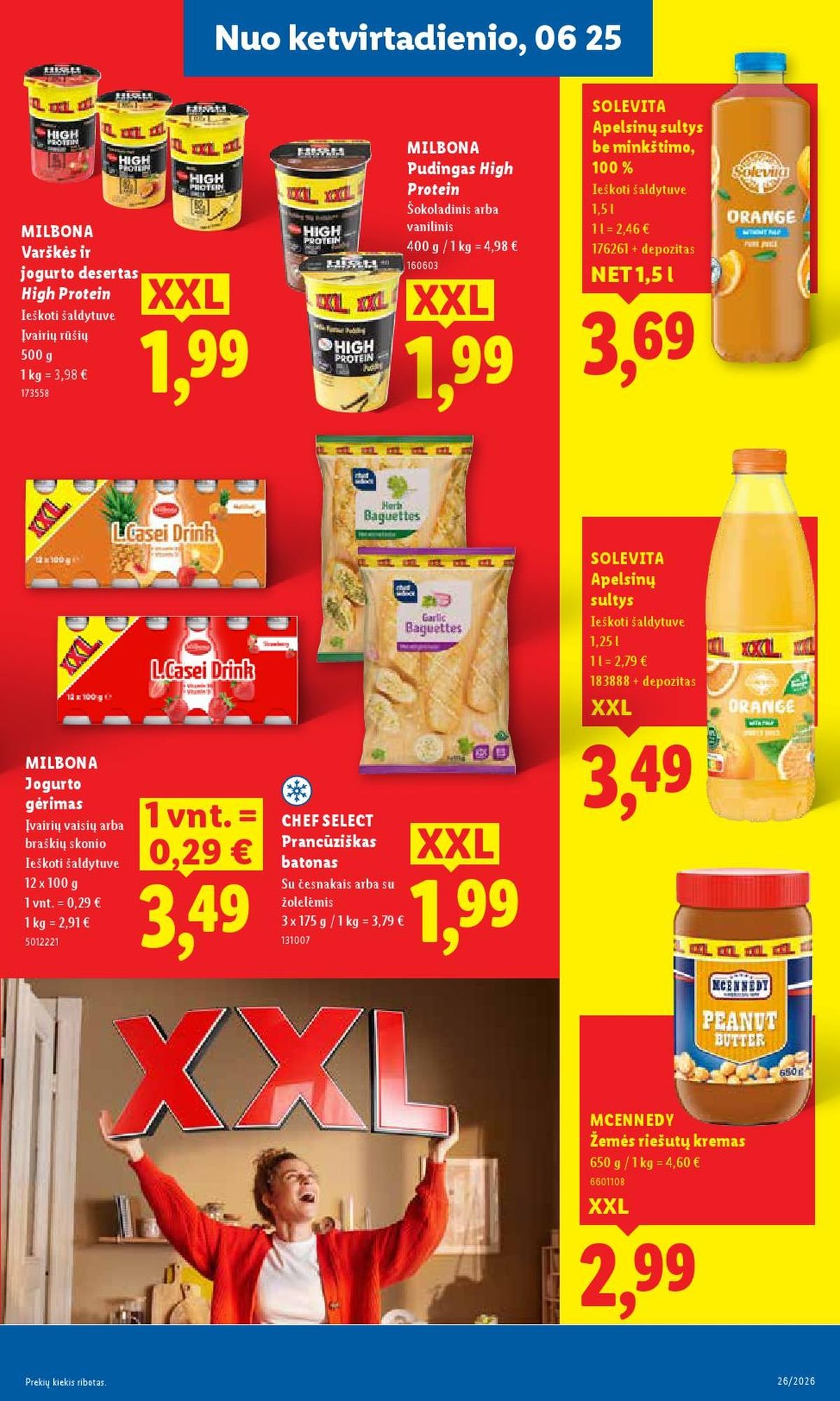 LIDL - Maisto prekių pasiūlymai (2026 06 22 - 2026 06 28)