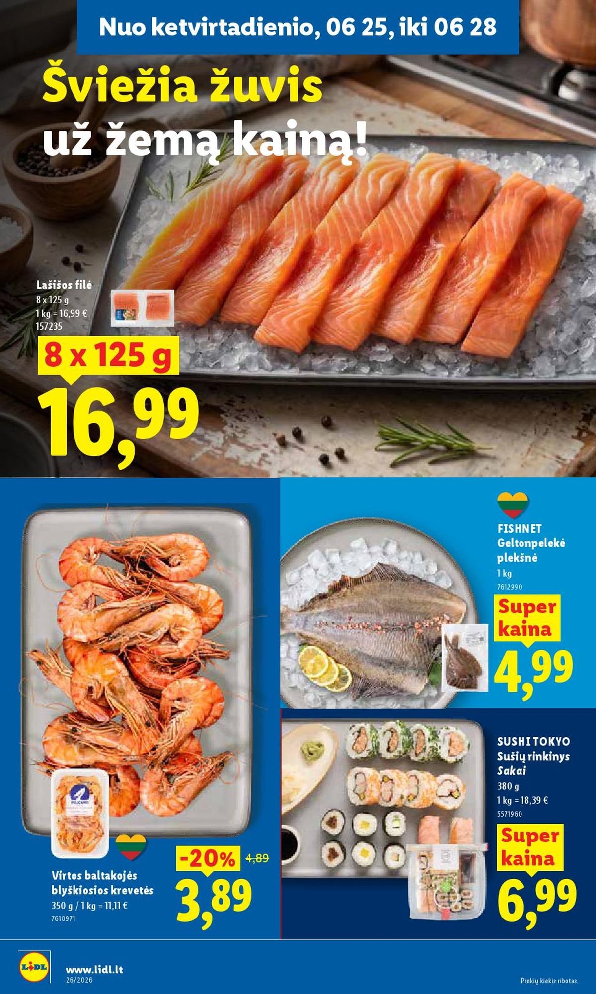 LIDL - Maisto prekių pasiūlymai (2026 06 22 - 2026 06 28)