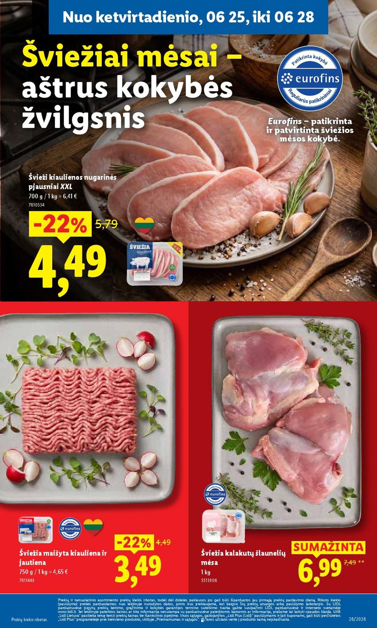 LIDL - Maisto prekių pasiūlymai (2026 06 22 - 2026 06 28)