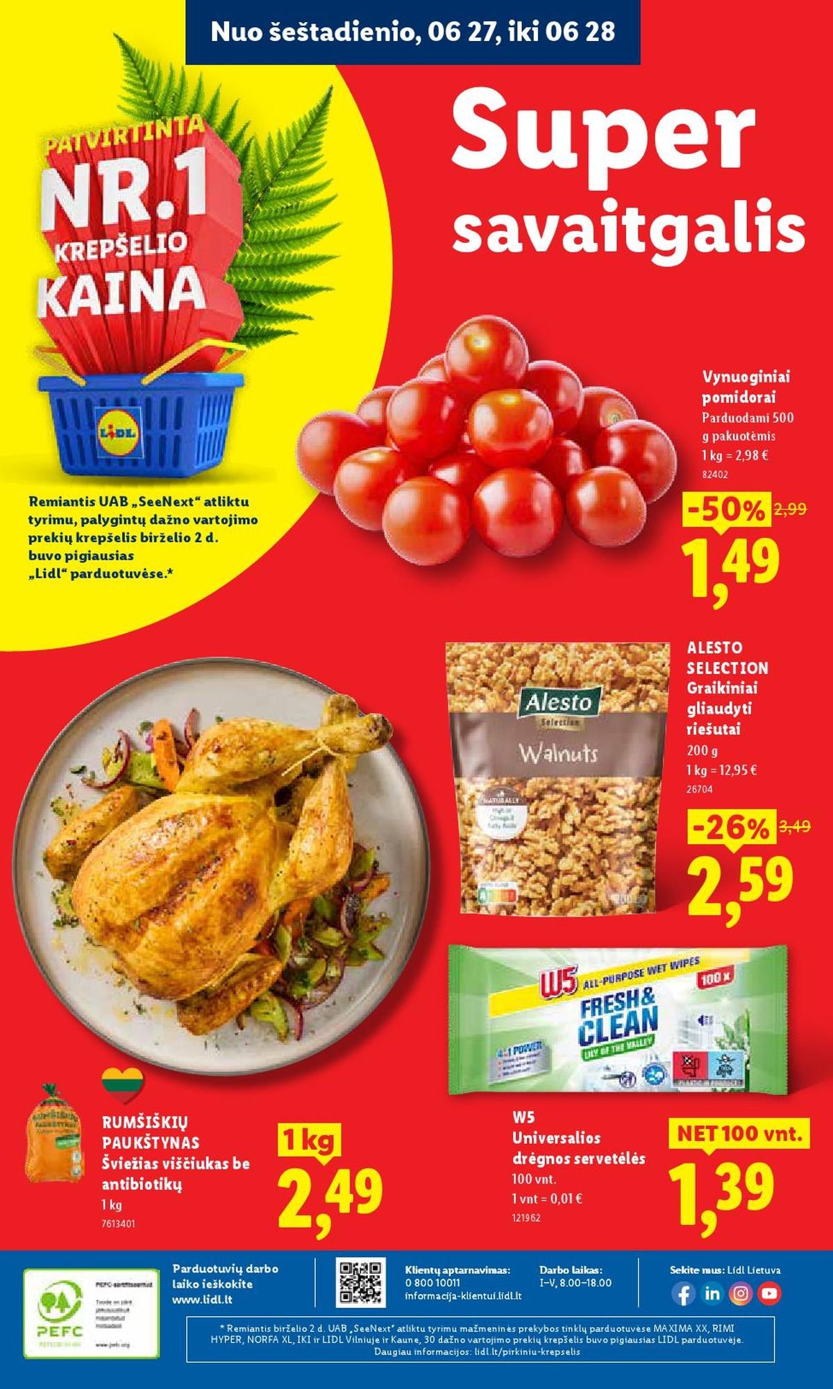 LIDL - Maisto prekių pasiūlymai (2026 06 22 - 2026 06 28)