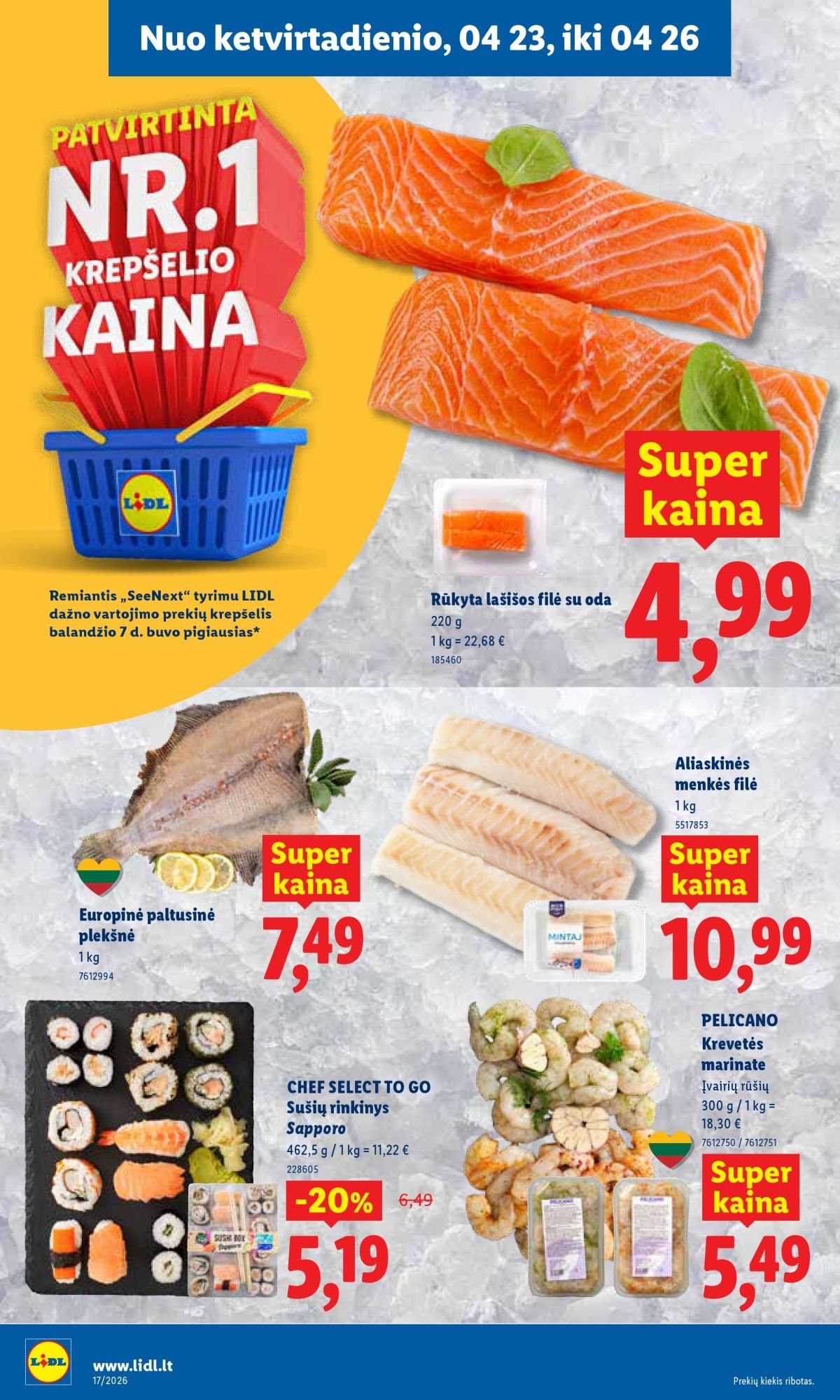 LIDL - Maisto prekių pasiūlymai (2026 04 20 - 2026 04 26)