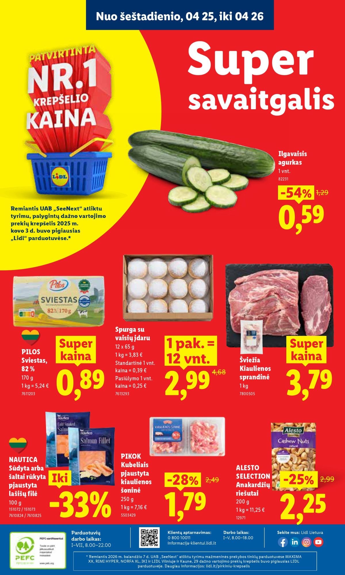 LIDL - Maisto prekių pasiūlymai (2026 04 20 - 2026 04 26)