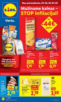 LIDL - Maisto prekių pasiūlymai (2026 04 20 - 2026 04 26)
