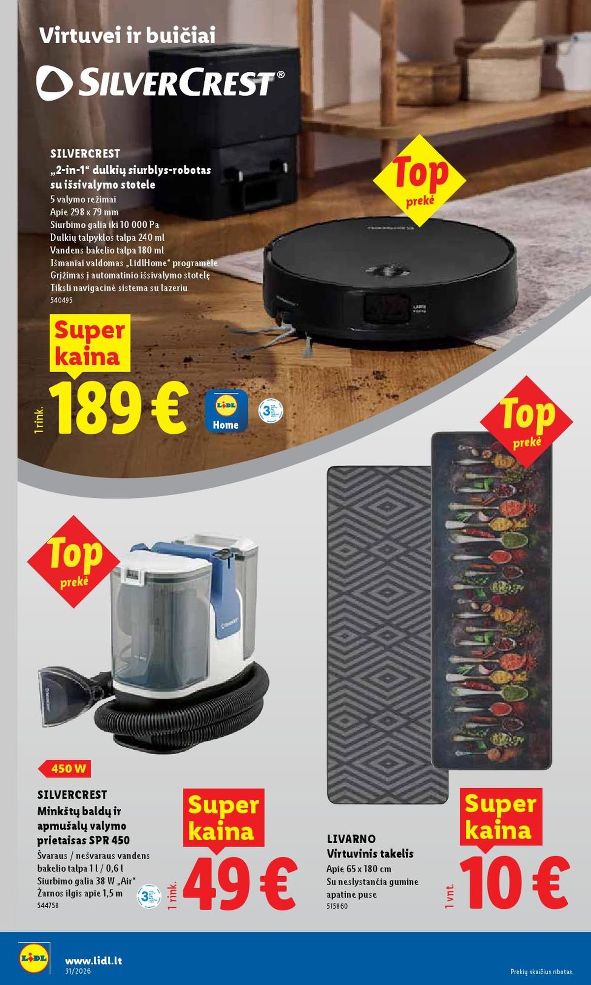 LIDL - Ne maisto prekių pasiūlymai (2026 07 27 - 2026 08 02)