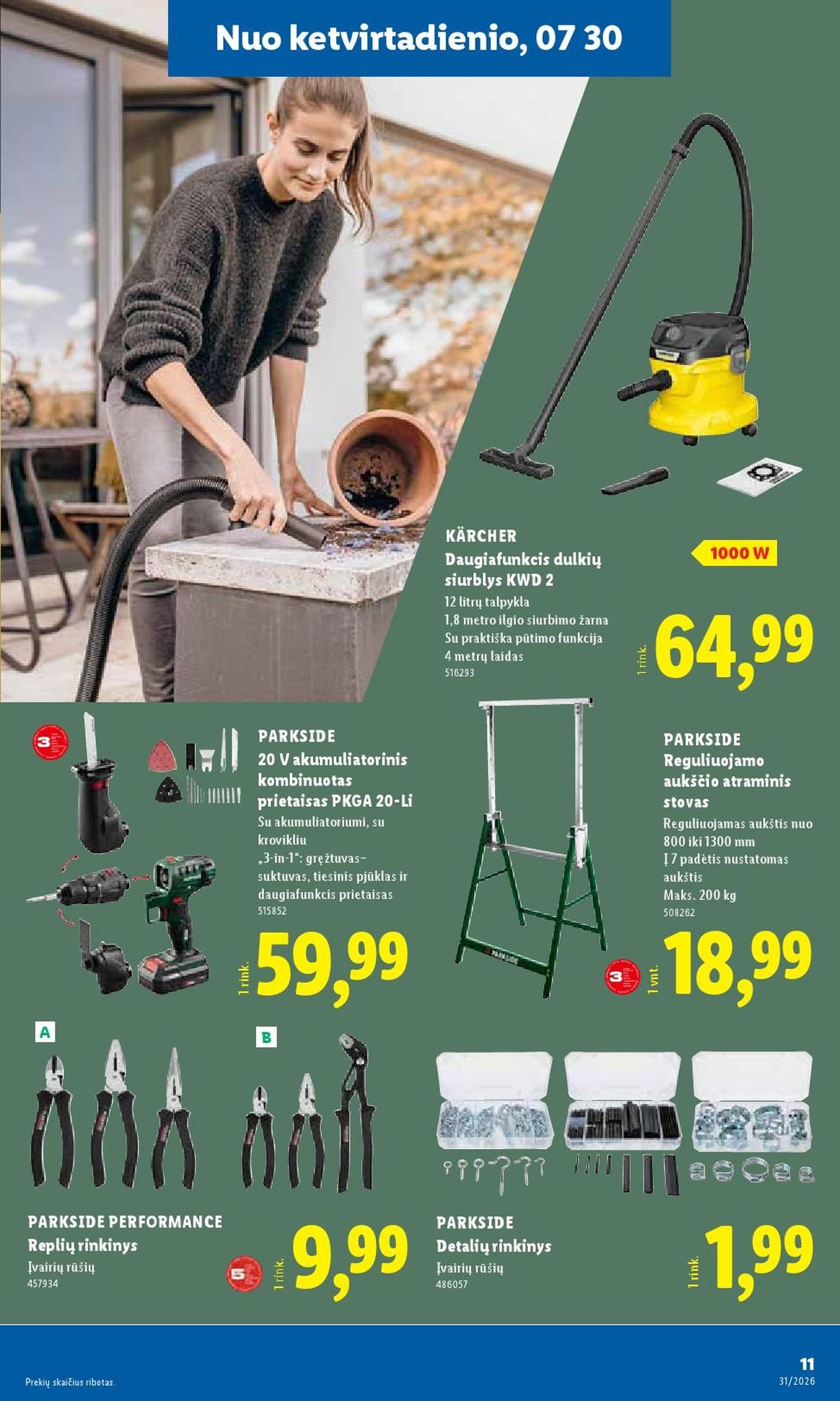 LIDL - Ne maisto prekių pasiūlymai (2026 07 27 - 2026 08 02)